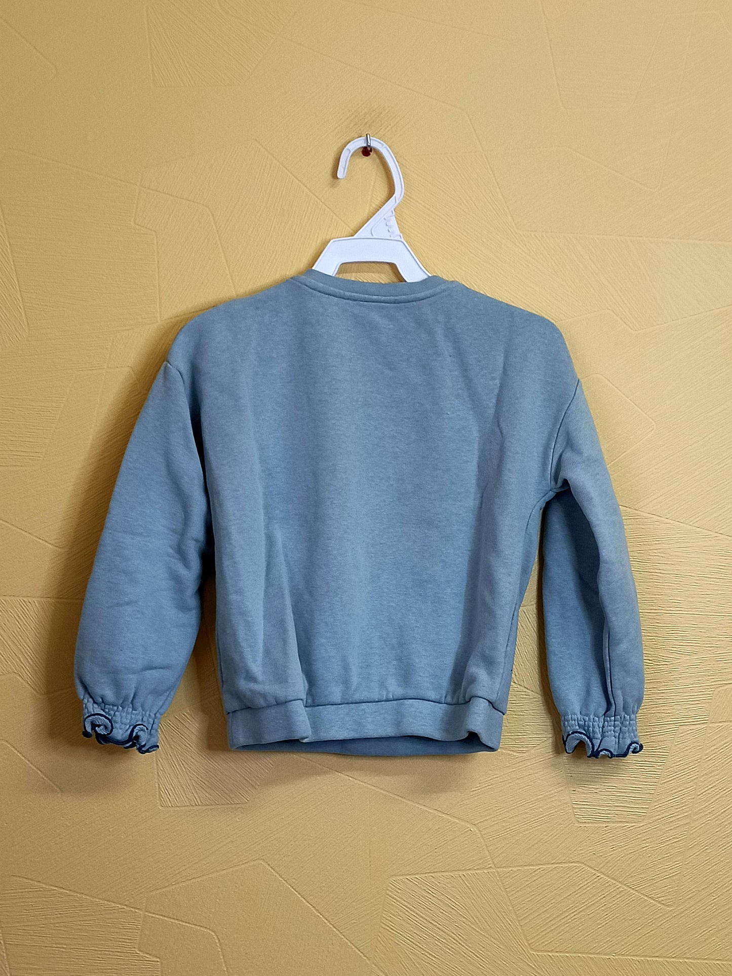 Sweat Okaïdi vert d'eau avec broderie Taille 6 Ans
