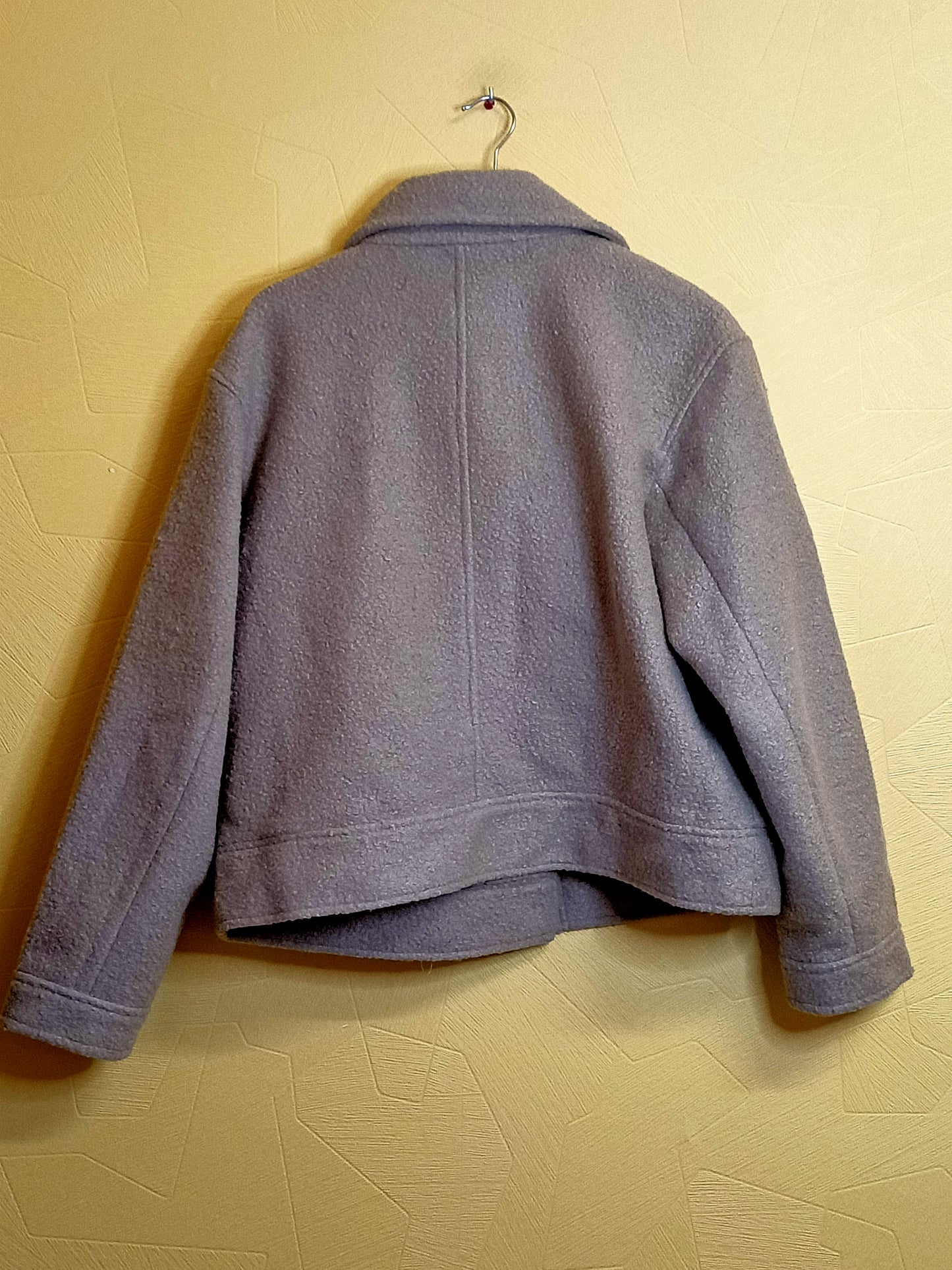 Manteau We Are The Color Club beige maille bouclette Taille 42