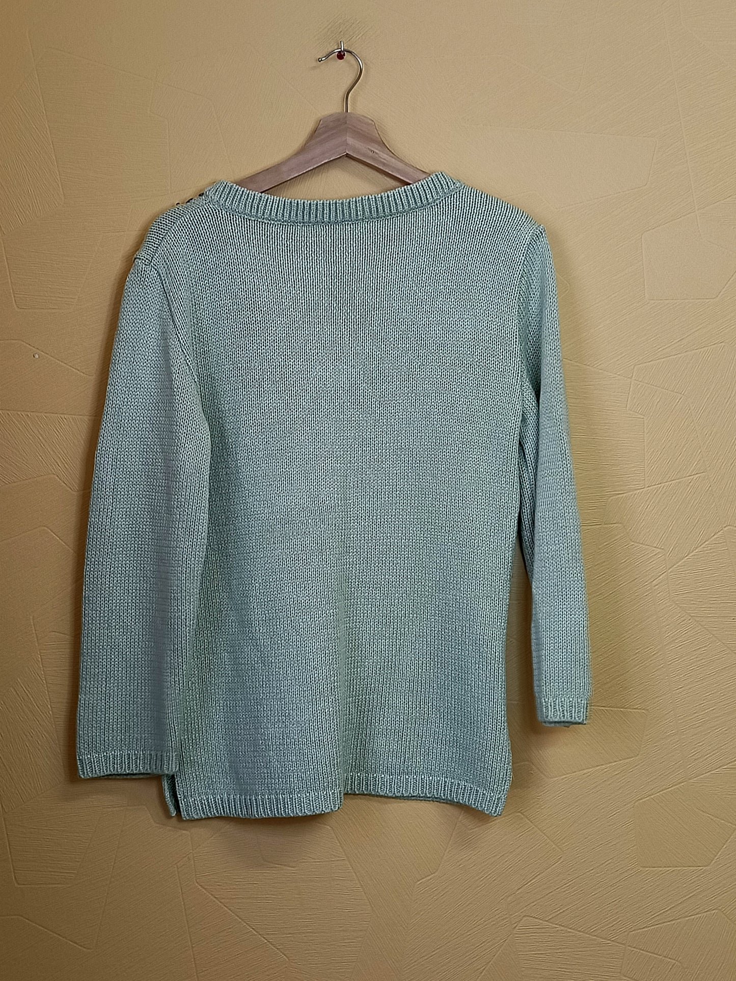 Pull Carnaby vert anis avec strass Taille L
