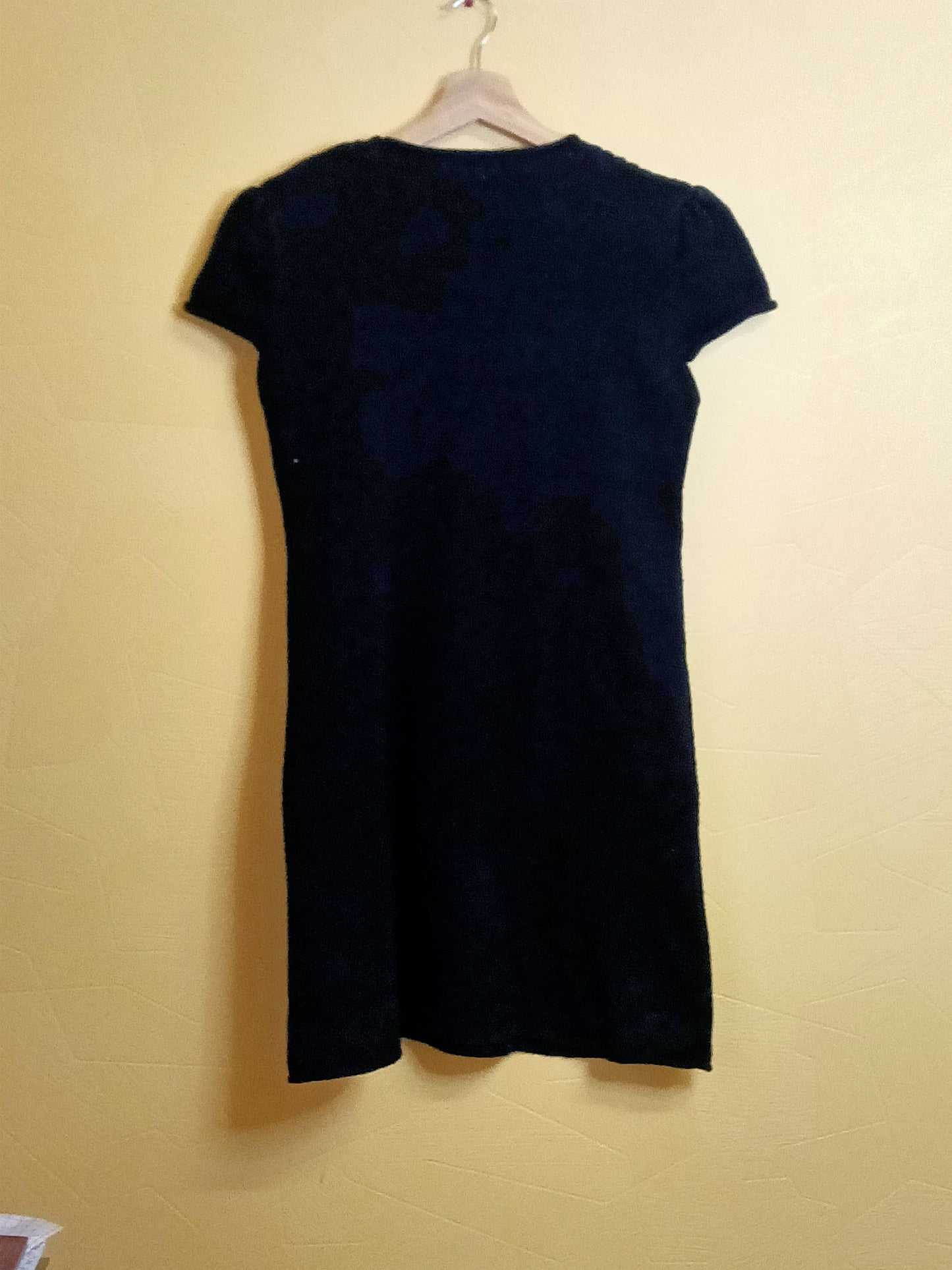 Robe pull manches courtes noire Taille L