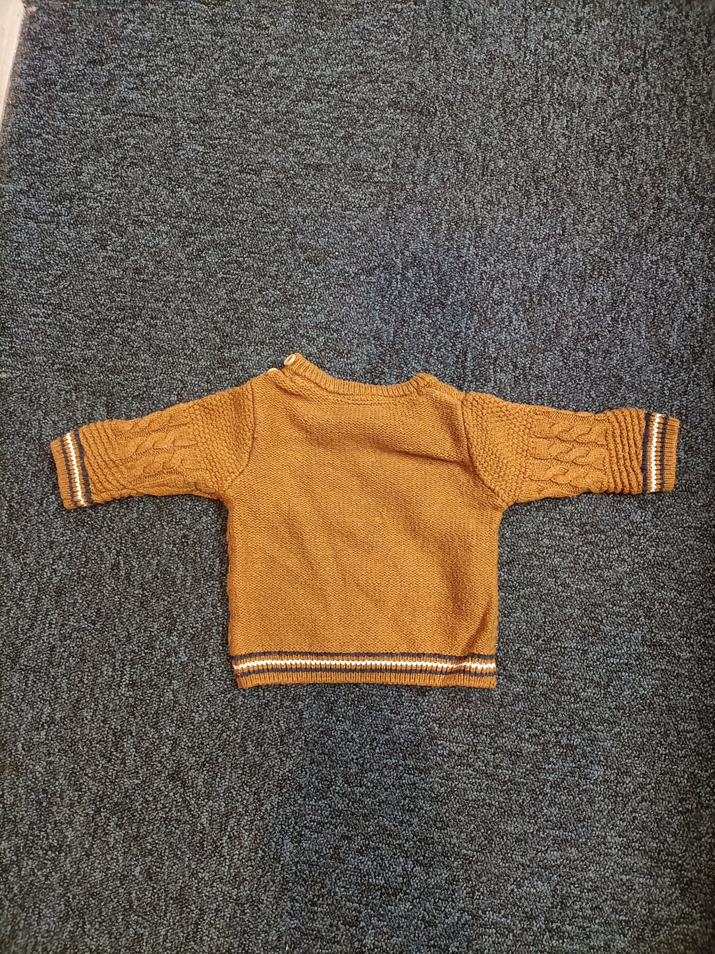 Pull Tape à l'Œil marron Taille 3 Mois