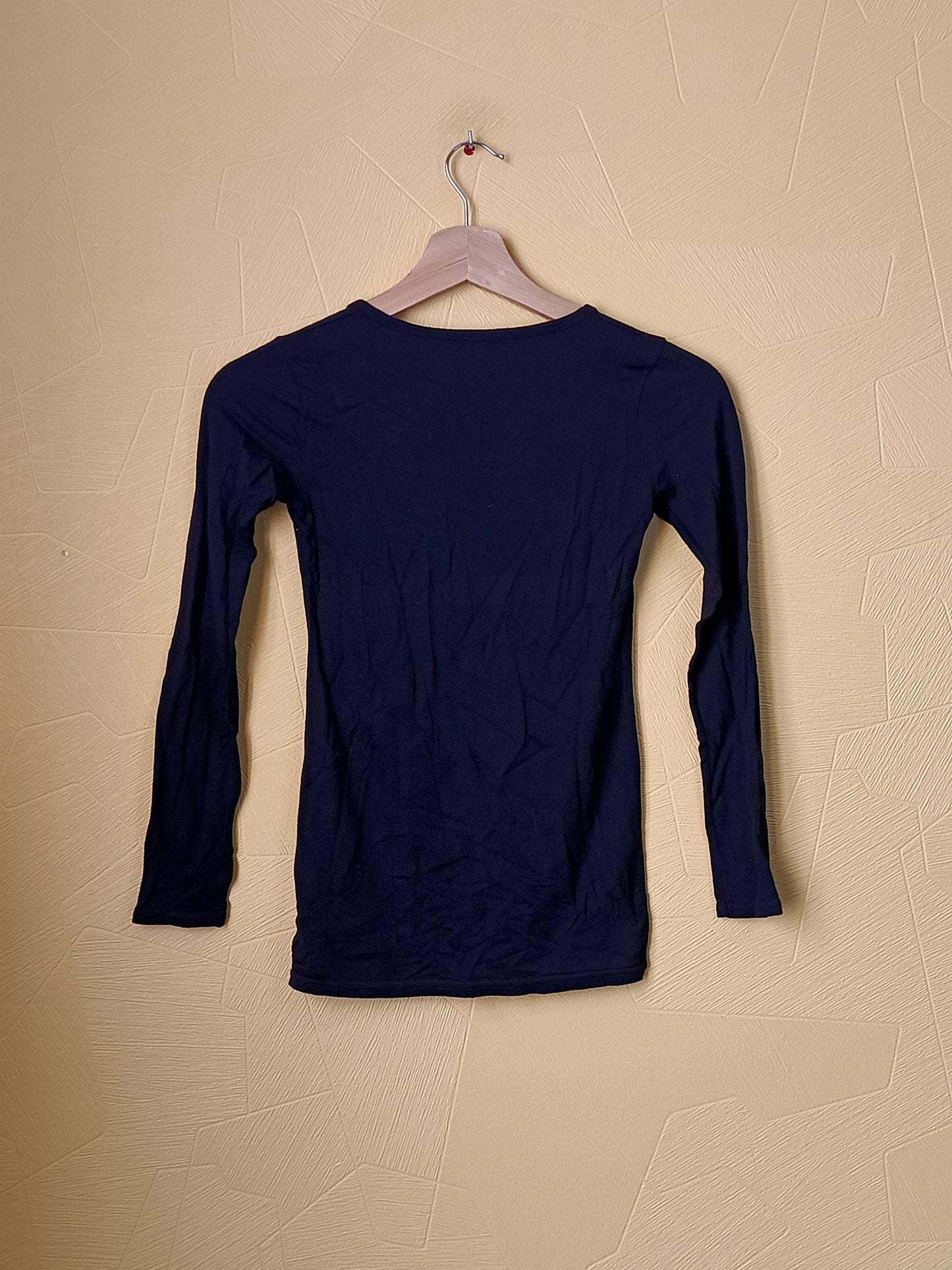 T-shirt manches longues FPC Junior noir avec strass Taille 10 Ans