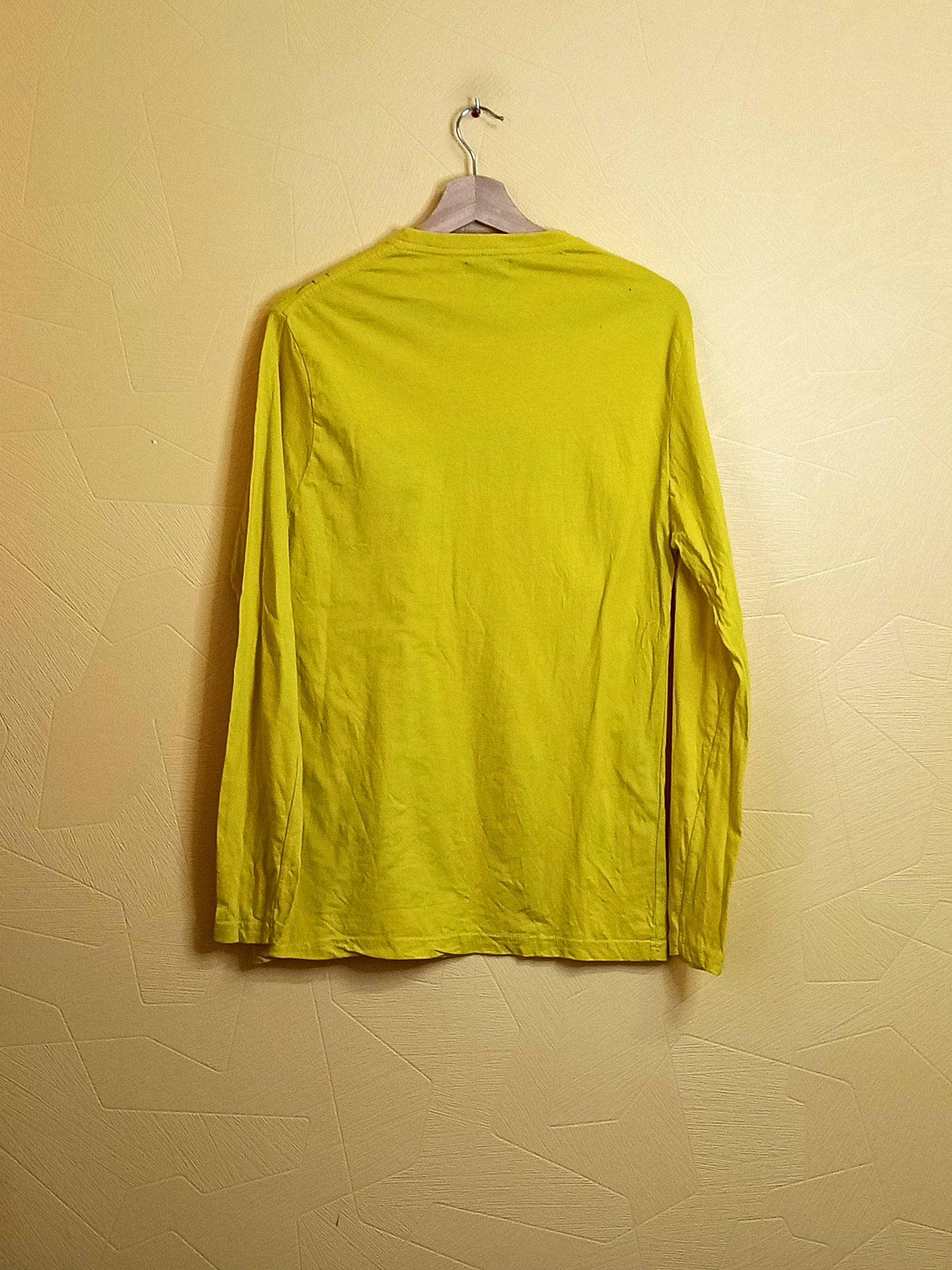 T-shirt manches longues Atlas for Men jaune avec impression Taille M