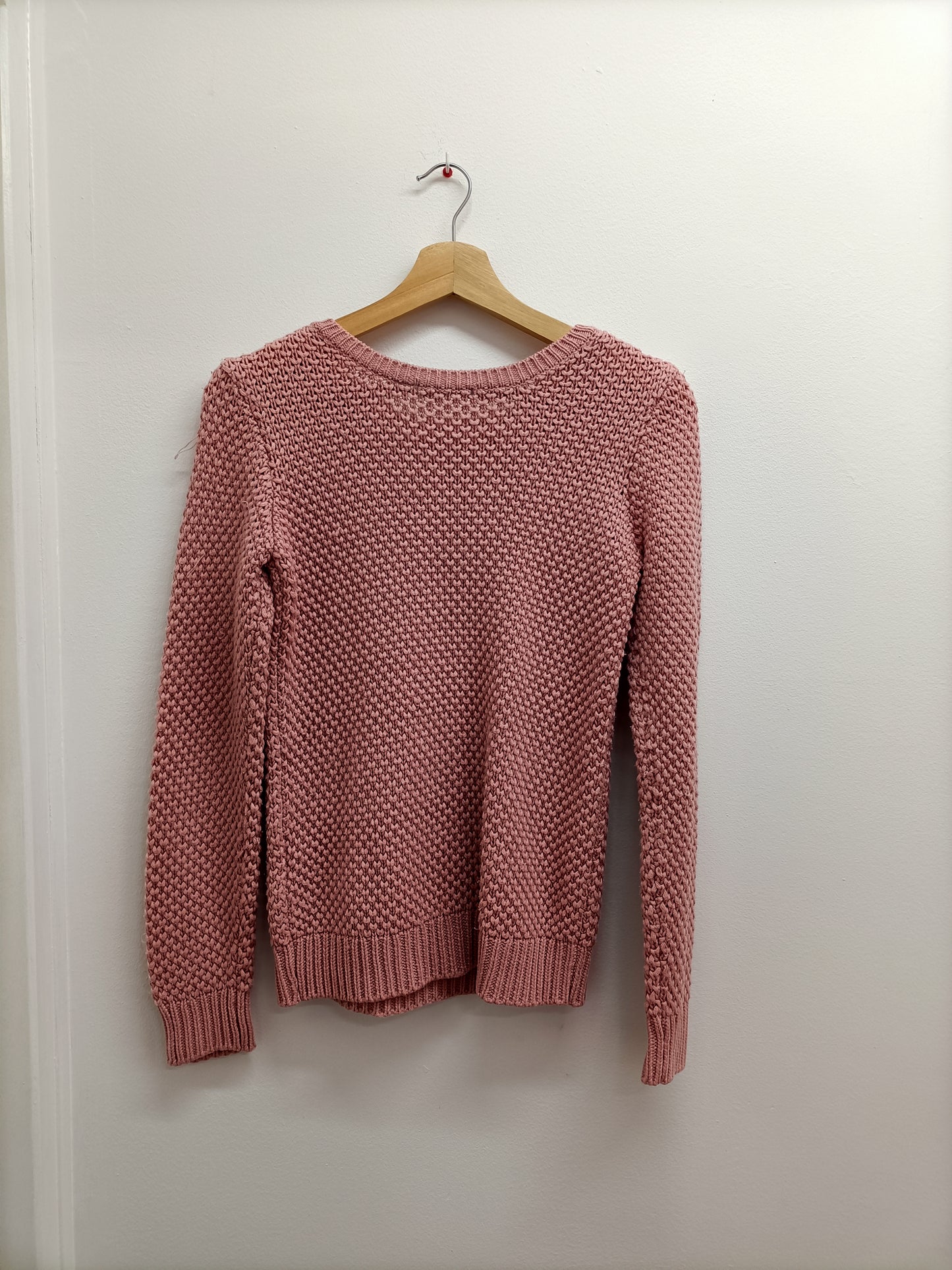 Pull en maille Kiabi rose avec dentelle Taille S