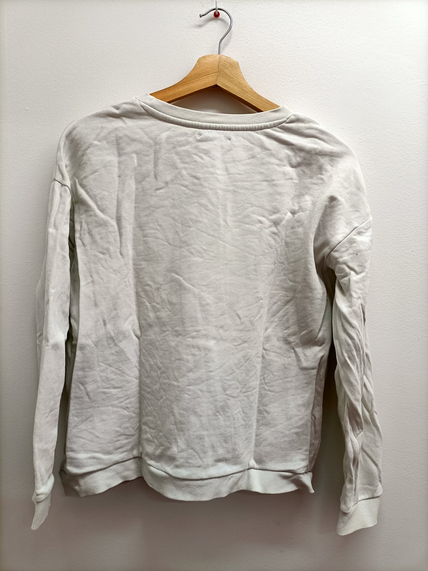 Sweat Kiabi blanc avec impression Taille L