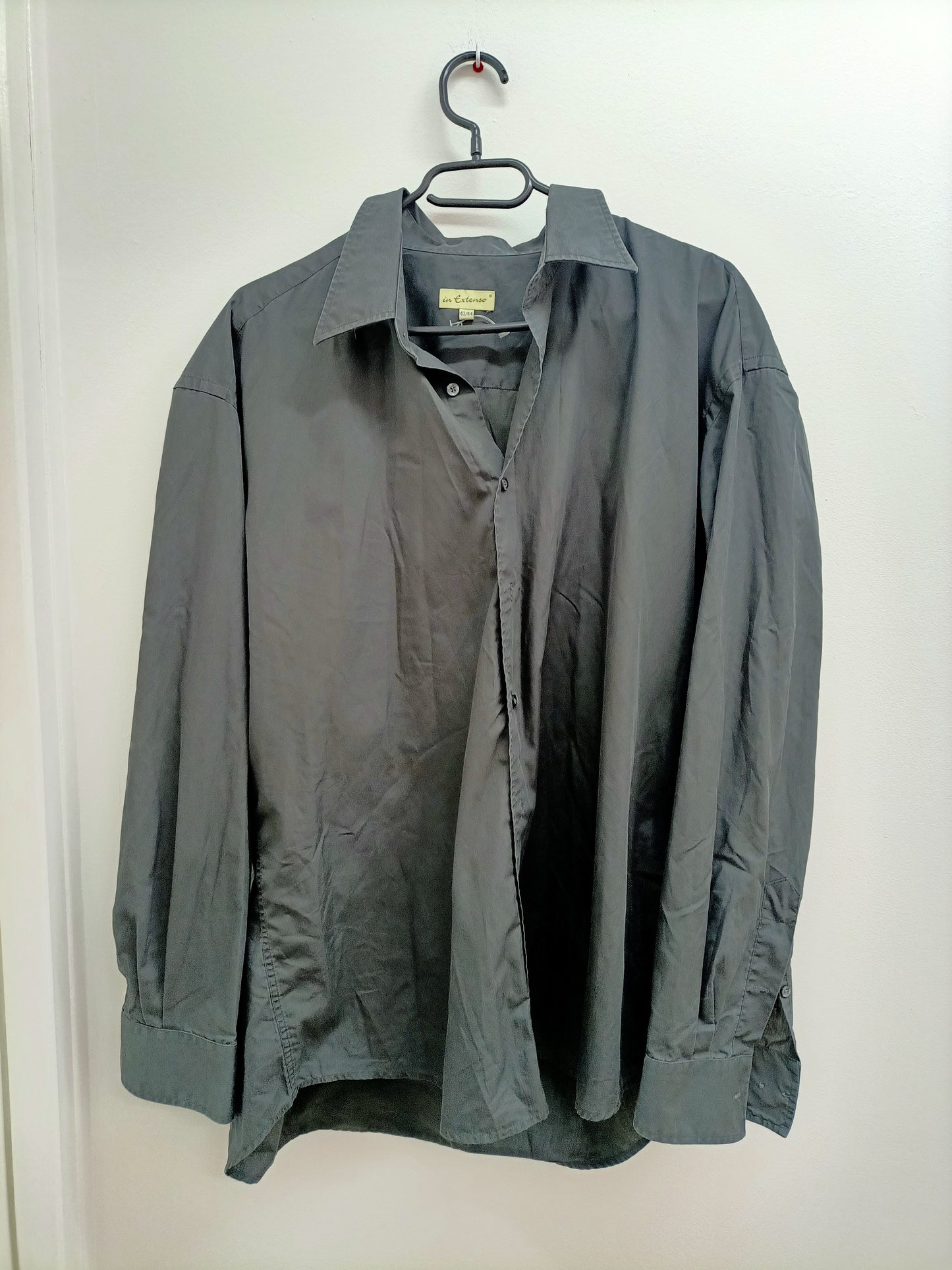 Chemise manches longues In Extenso gris anthracite Taille XL