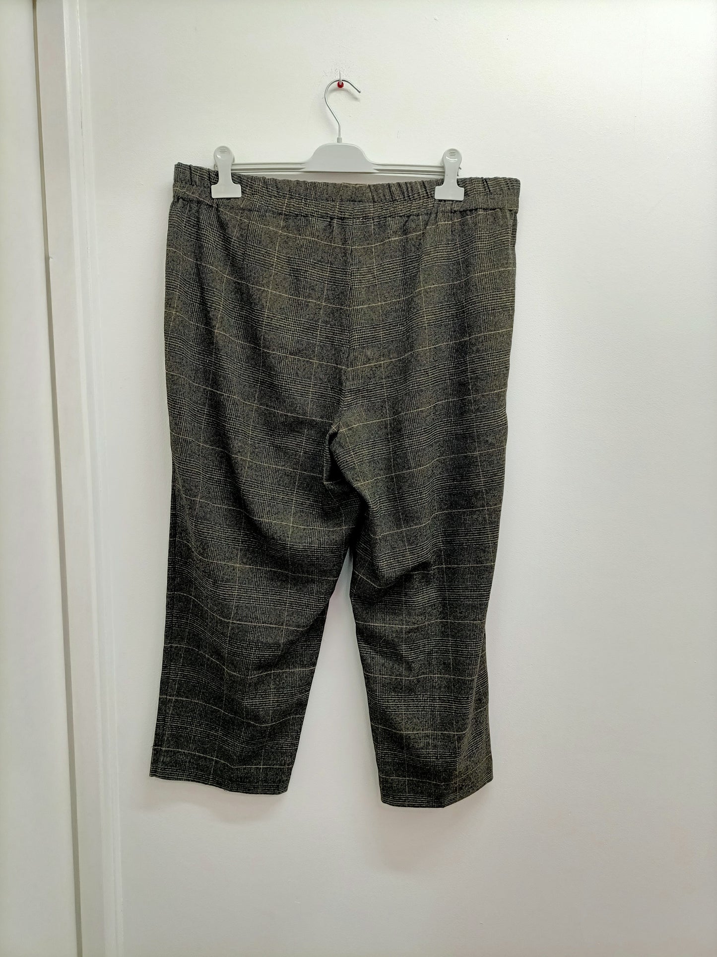 Pantalon Ulla Popken marron à carreaux Taille 50