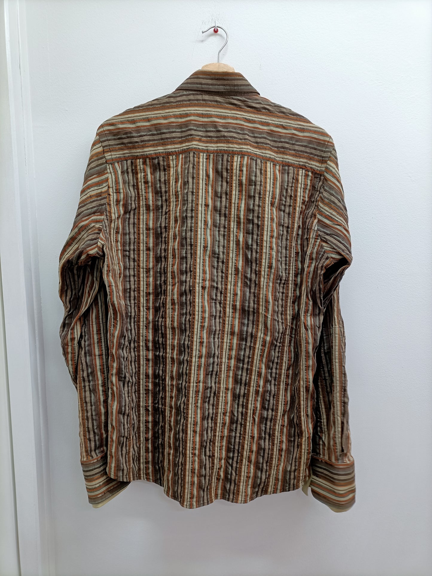 Chemise Studio by Armand Thiery marron rayée Taille XL