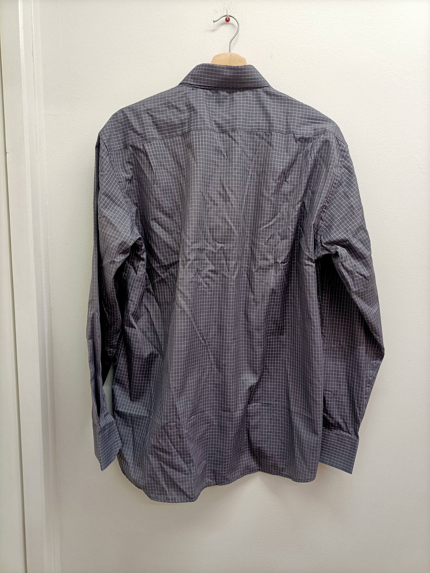 Chemise Langzi grise à carreaux Taille L