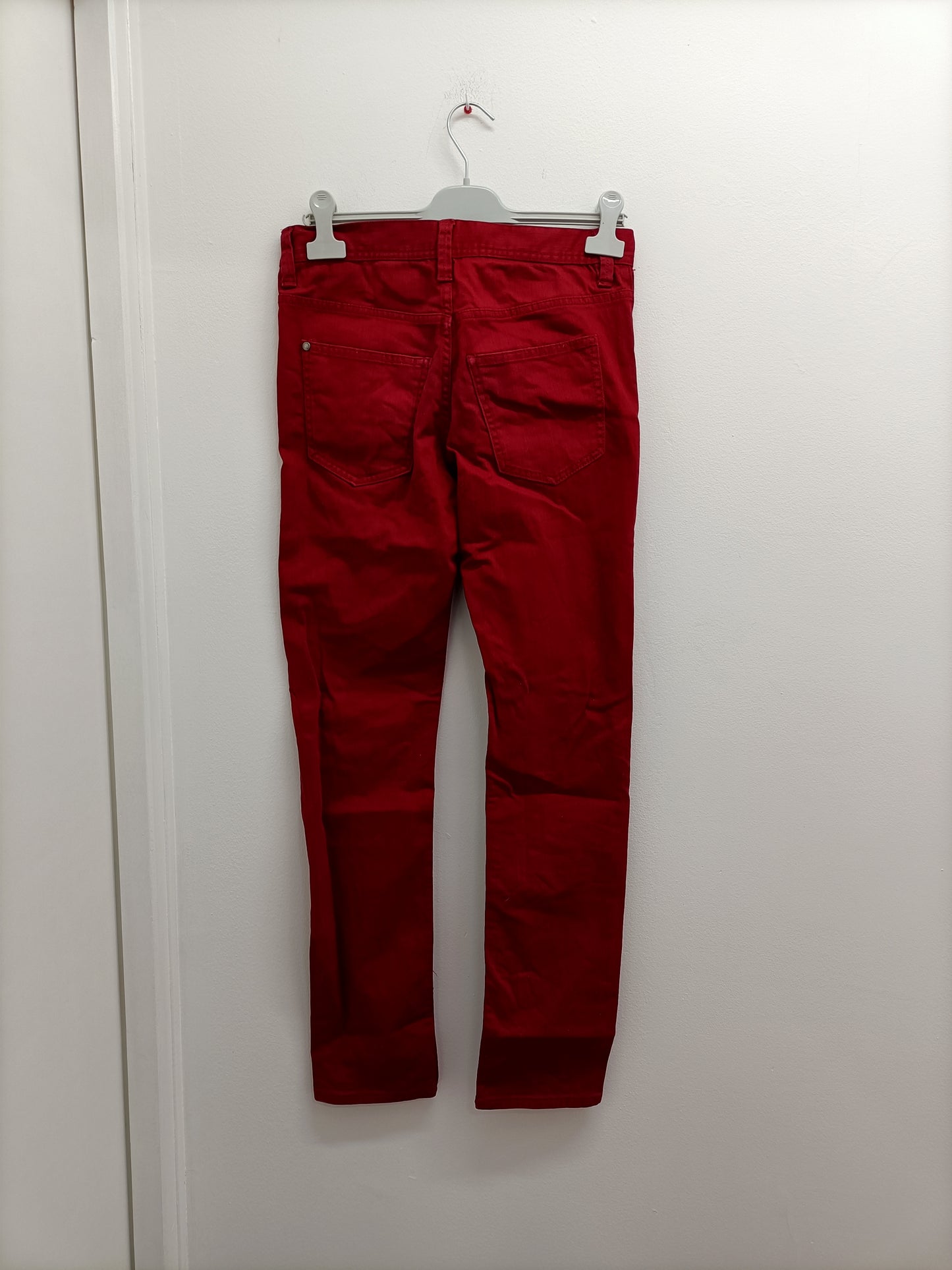 Jeans Divided rouge Taille 38