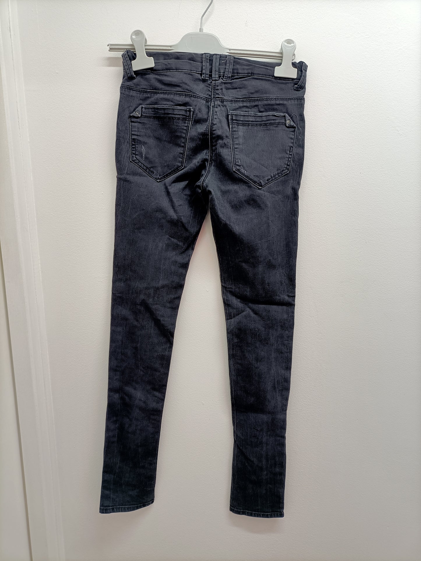 Jeans Kiabi skinny fit noir délavé Taille 14 Ans