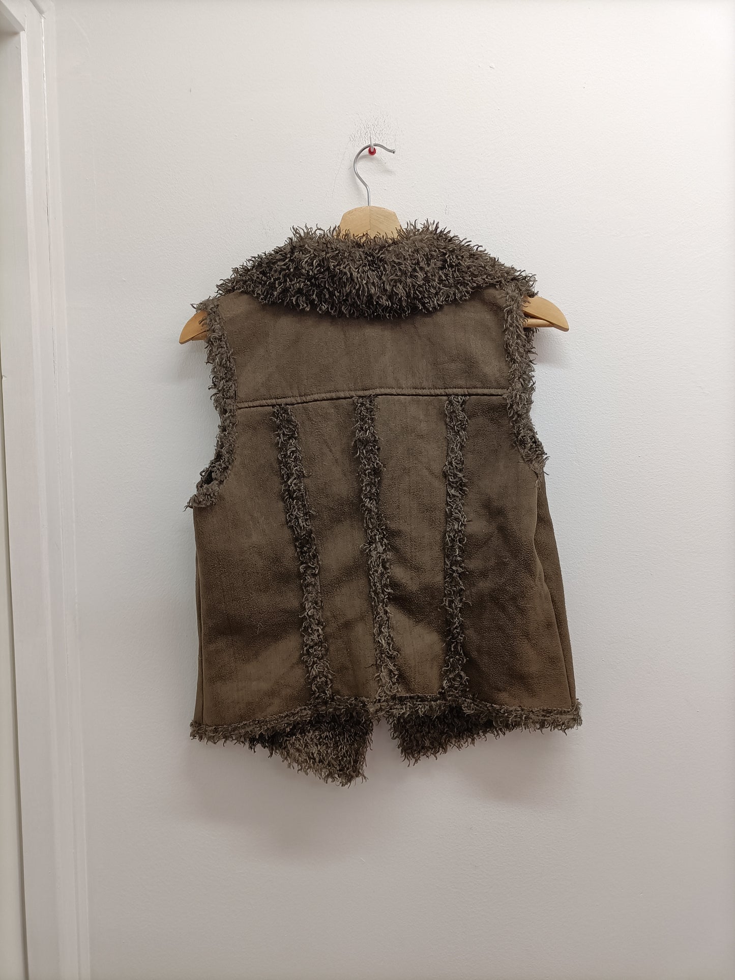 Veste sans manche fantaisie Y-H-S marron Taille L/XL