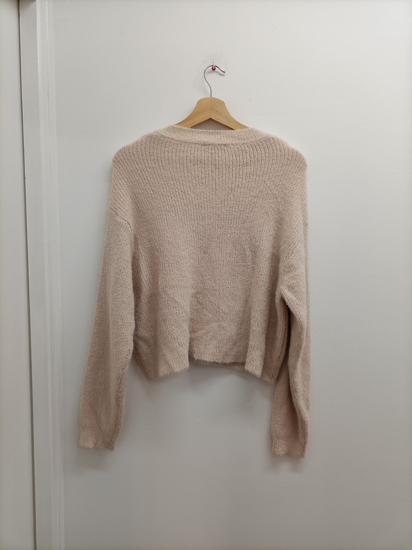 Pull court en mailles New Look rose pâle Taille S