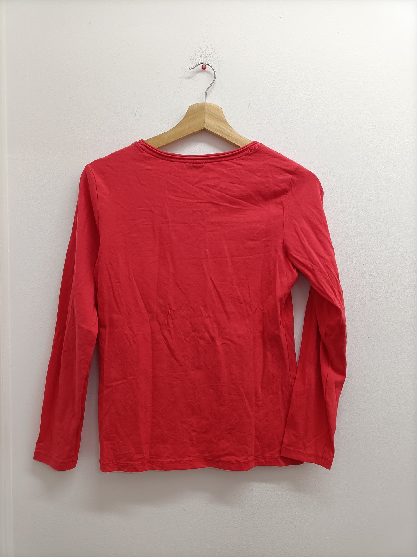 T-shirt manches longues Cecilia Classics rouge avec impression Taille 38/40