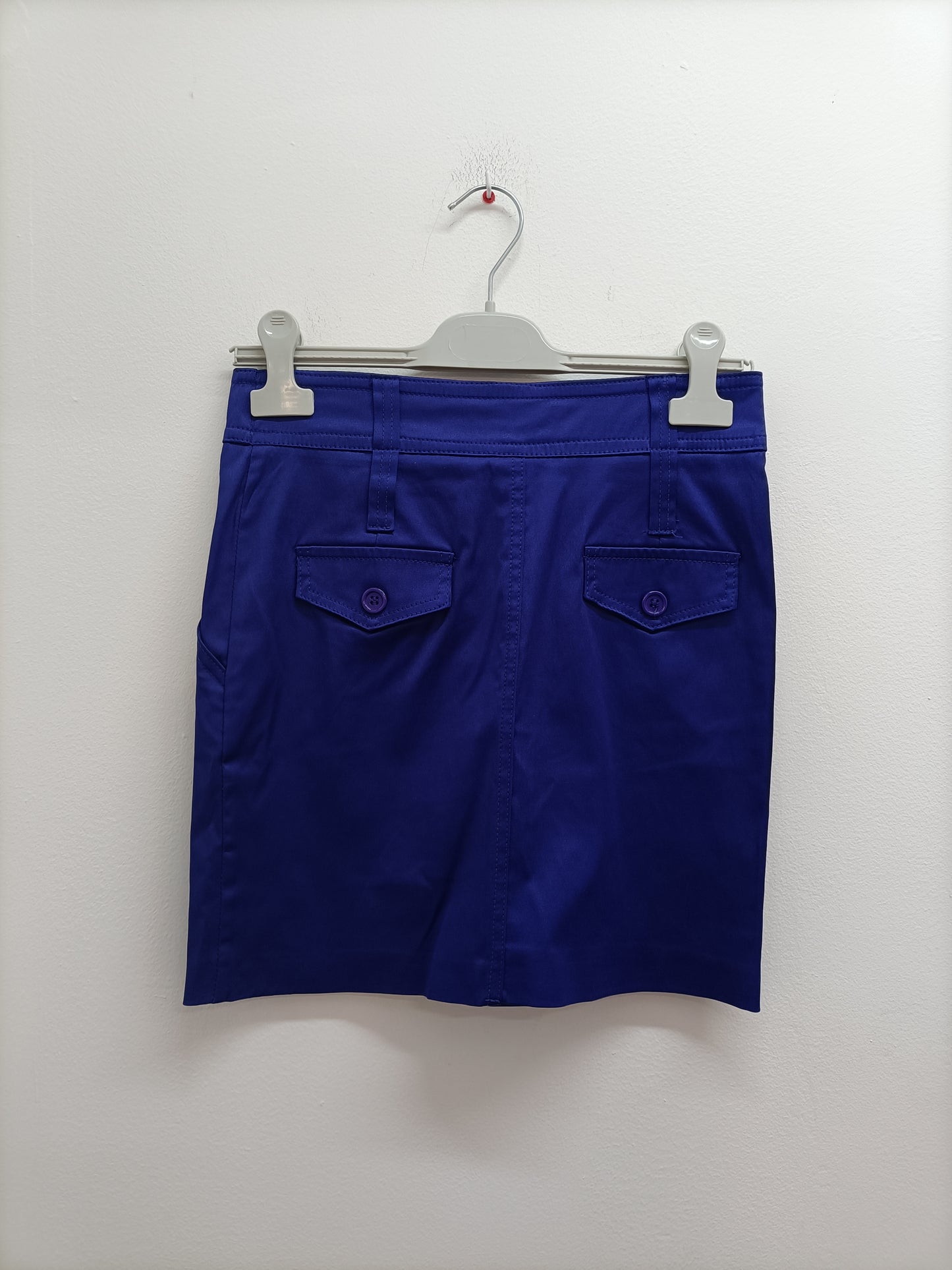 Jupe courte Lulumary bleue satinée Taille S