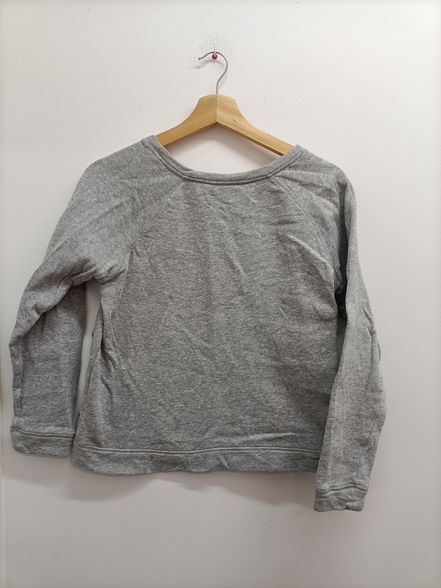 Sweat Camaïeu gris clair avec perles Taille M