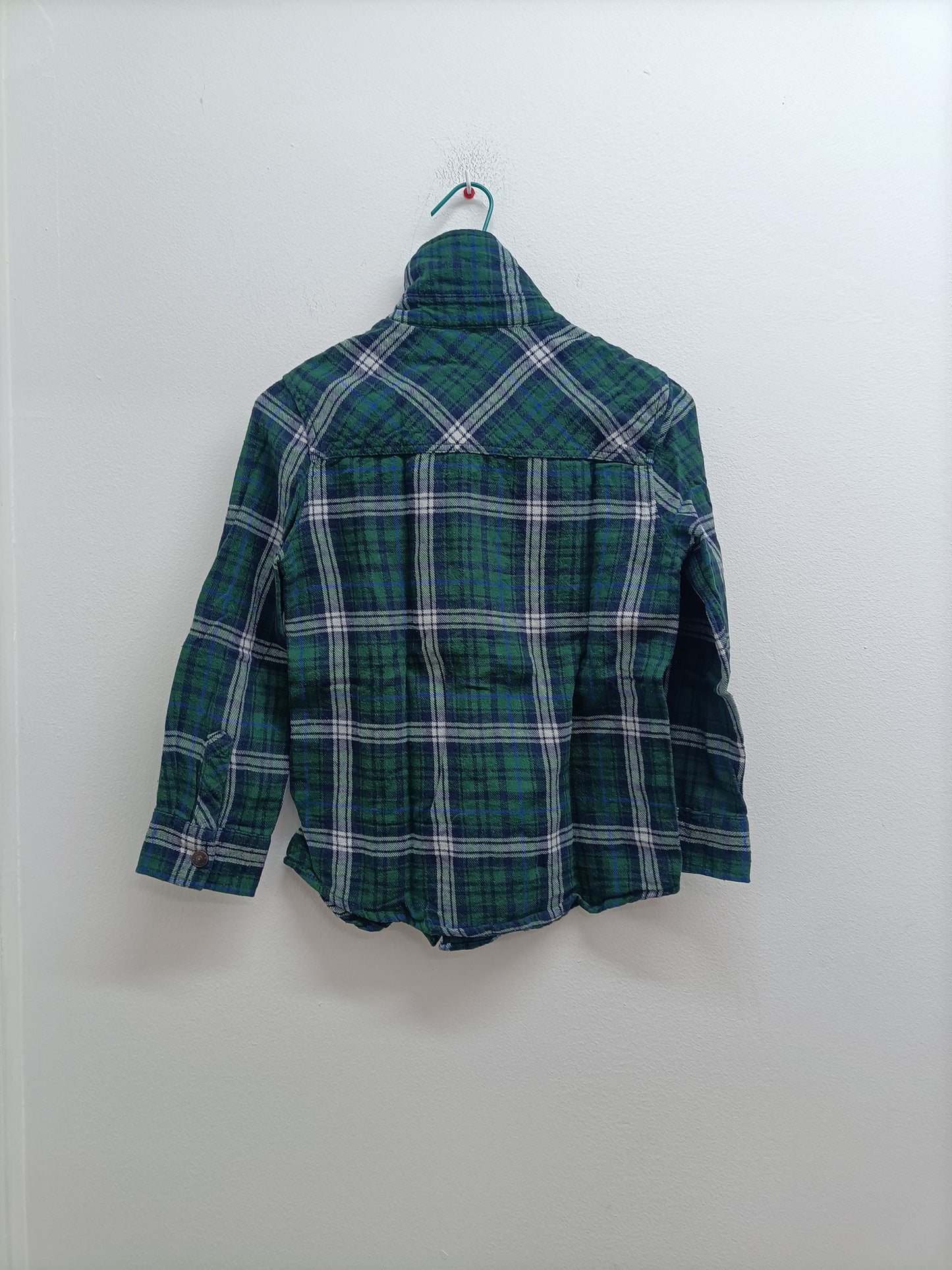 Chemise Kiabi verte à carreaux Taille 6 Ans
