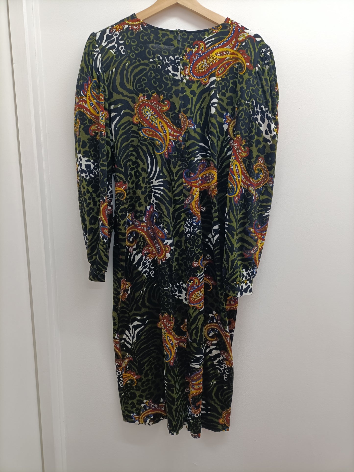 Robe manches longues Barbara Blaise imprimée Taille 48