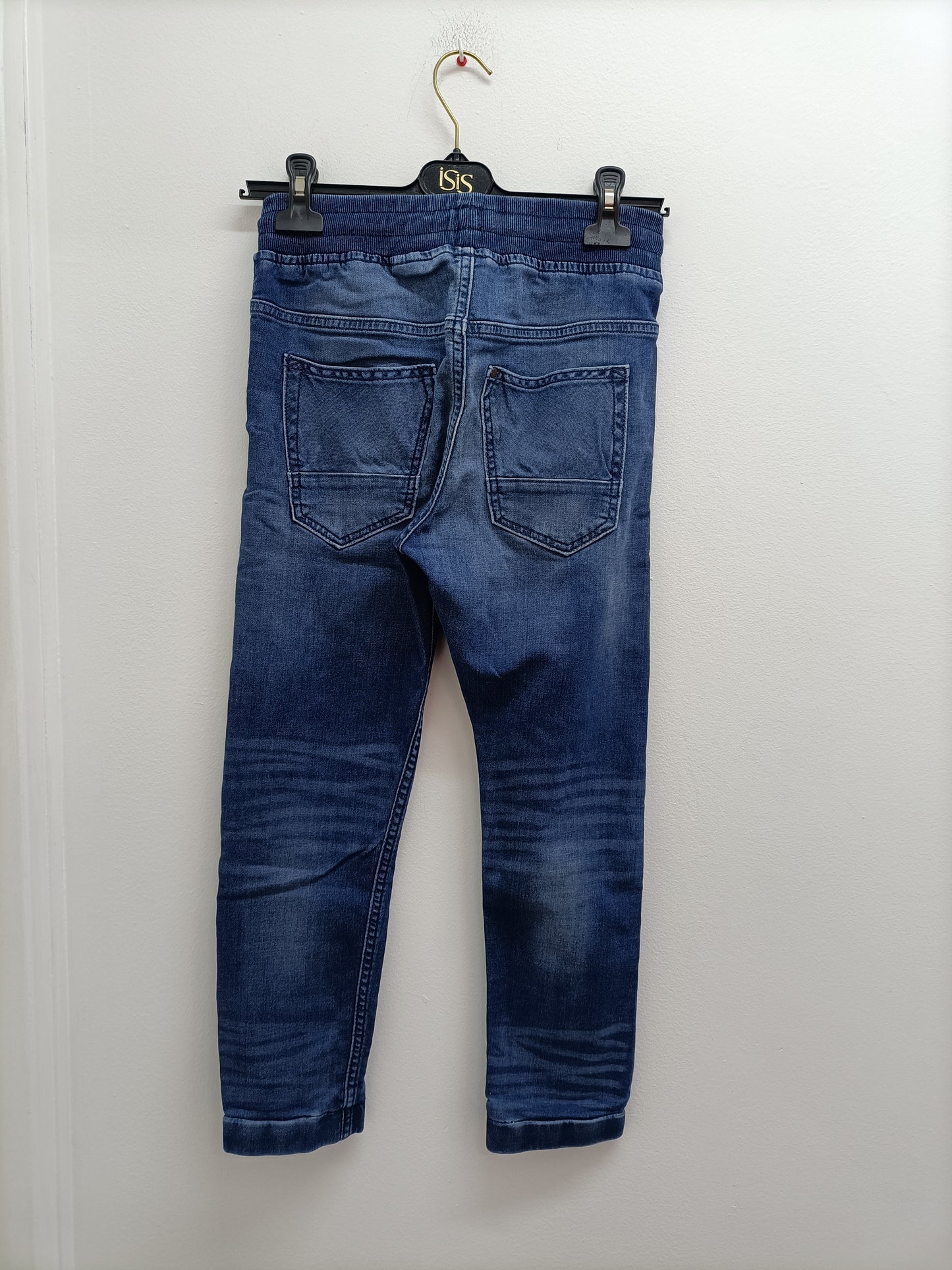 Jeans jogging Denim & Co bleu Taille 9/10 Ans