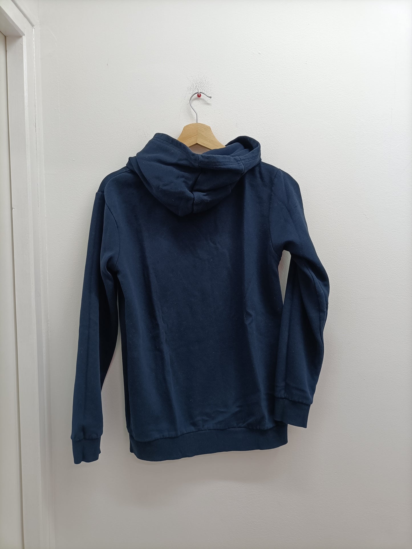 Sweat à capuche bleu marine avec impression Taille 14 Ans