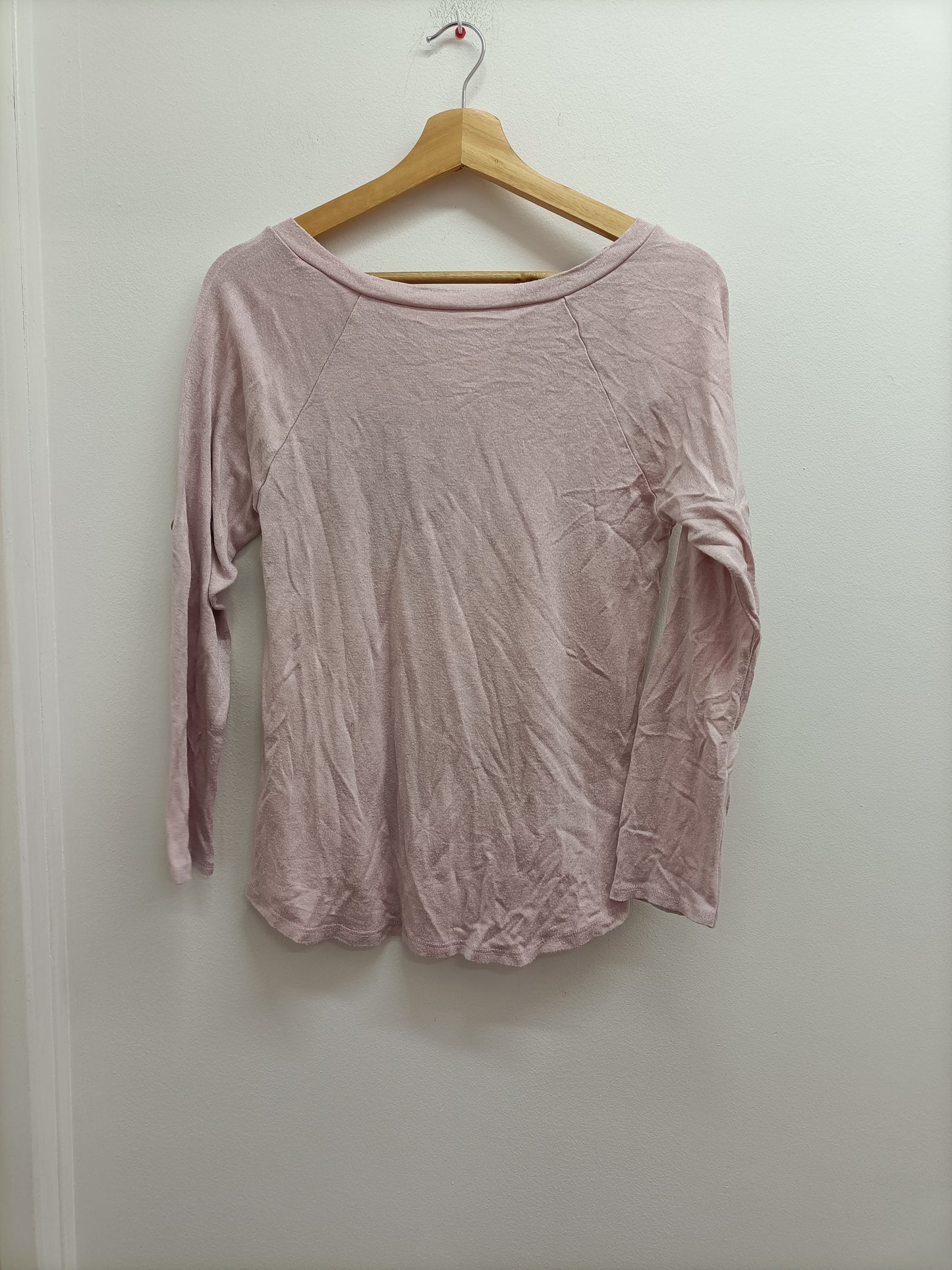 Pull fin rose avec impression Taille S
