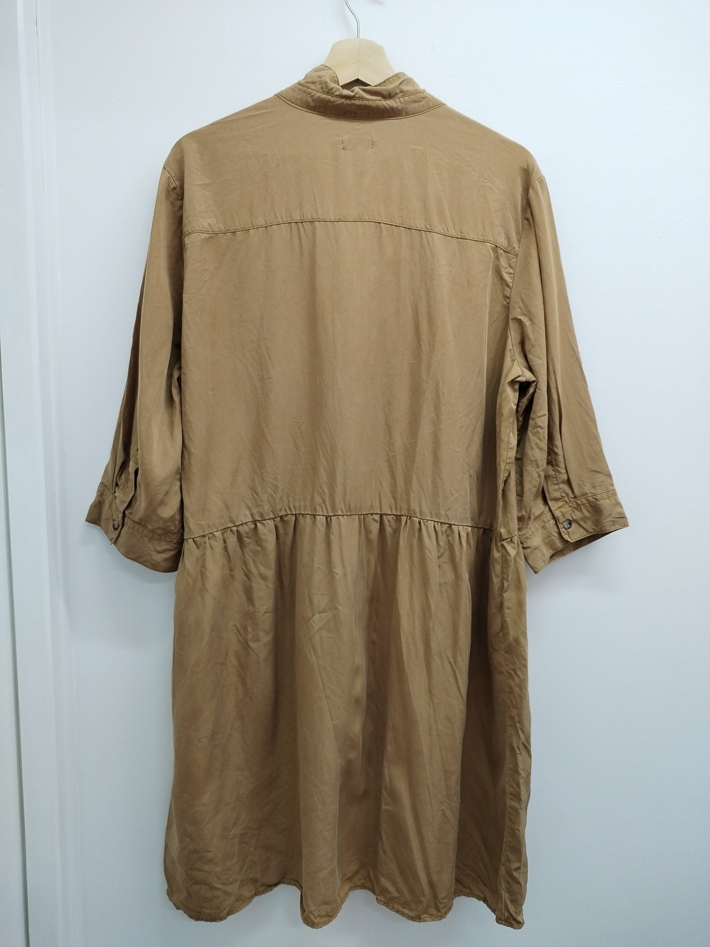 Robe chemise manches 3/4 In Extenso caramel Taille 48