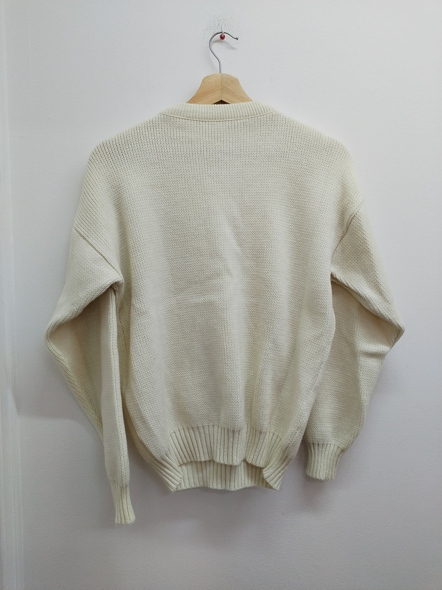 Pull en mailles Etirel blanc cassé avec poche Taille M