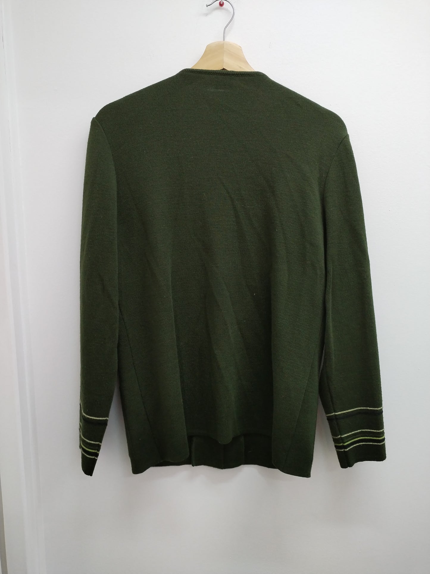 Gilet Lucia kaki avec broderie Taille M