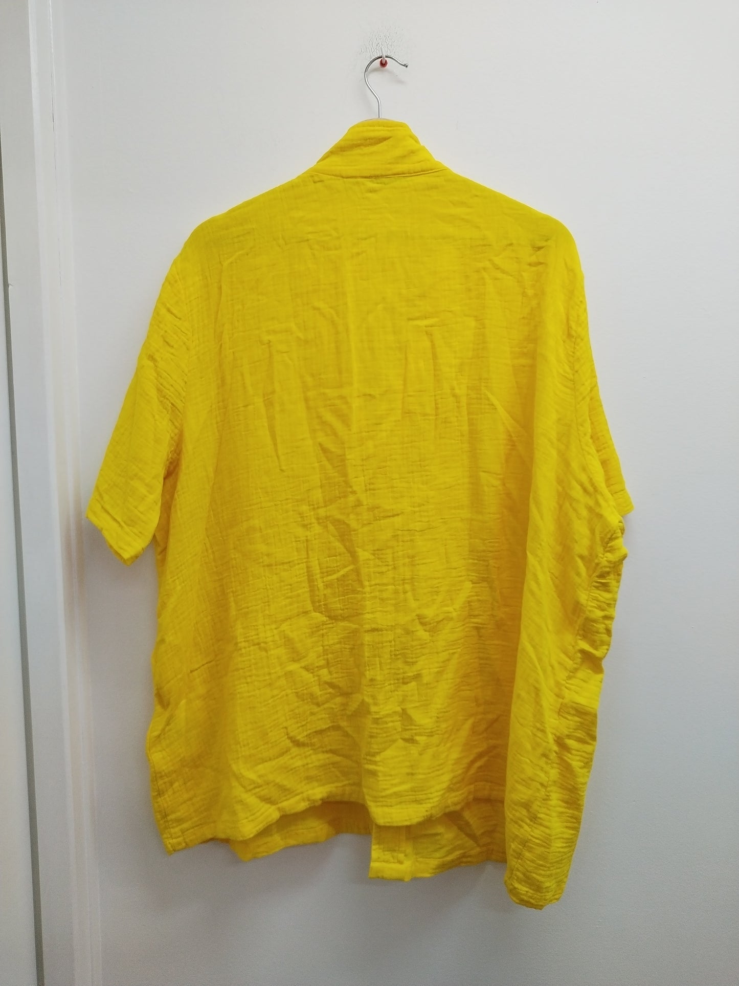 Chemise manches courtes Kiabi jaune Taille 3XL