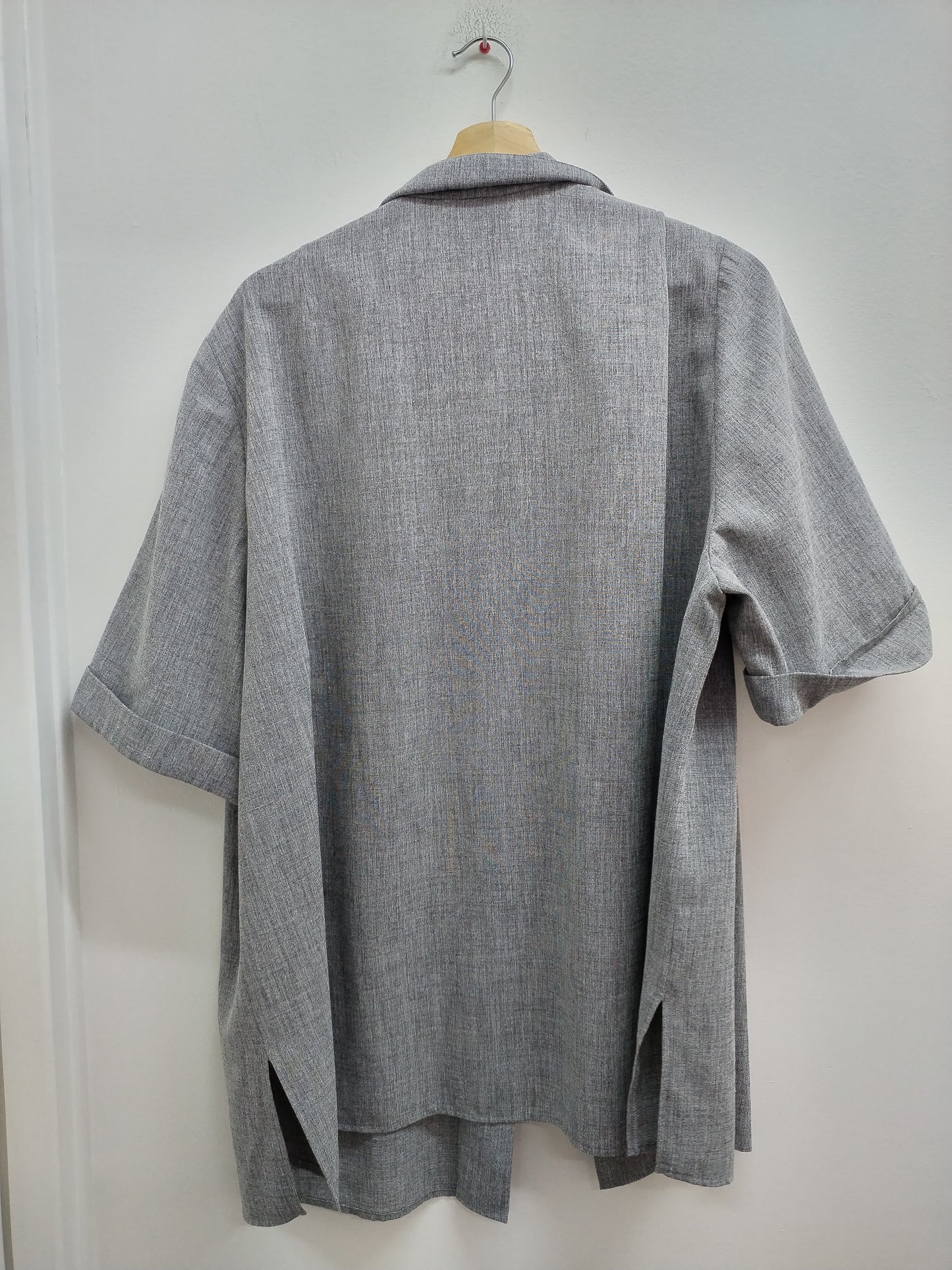 Chemise manches courtes Atelier Création AGS grise chinée Taille 54
