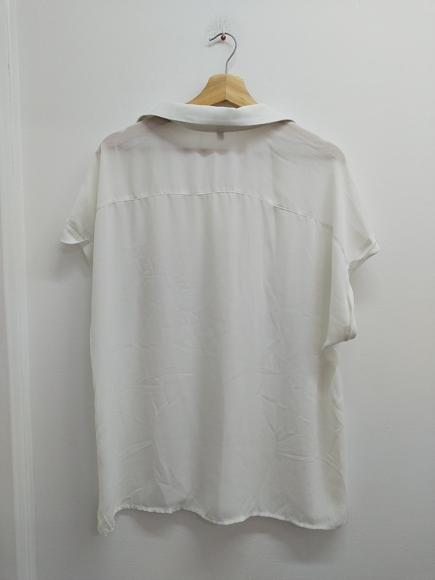 Chemise manches courtes blanche taille 48