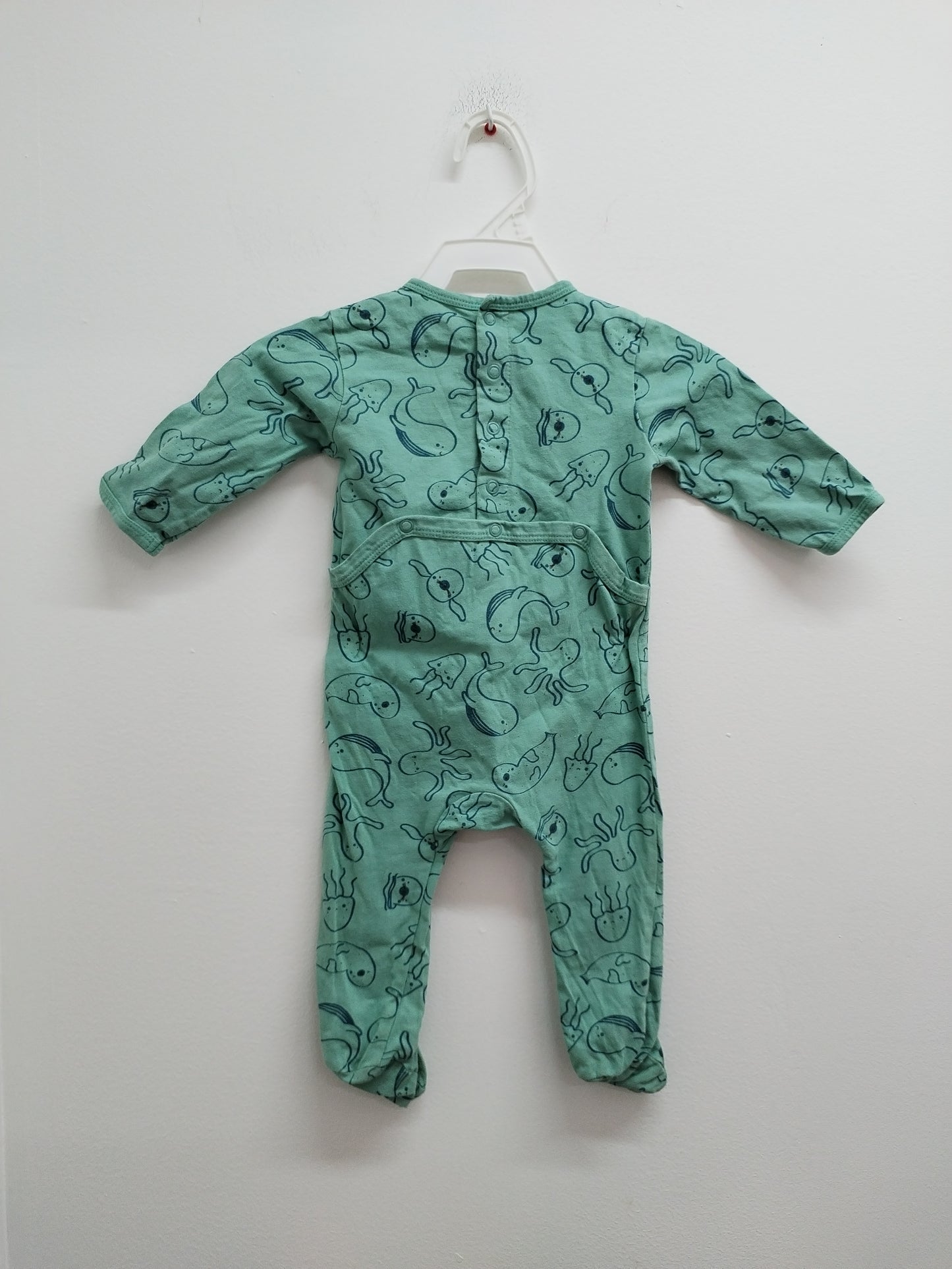 Pyjama Kiabi bleu vert à motifs Taille 9 Mois