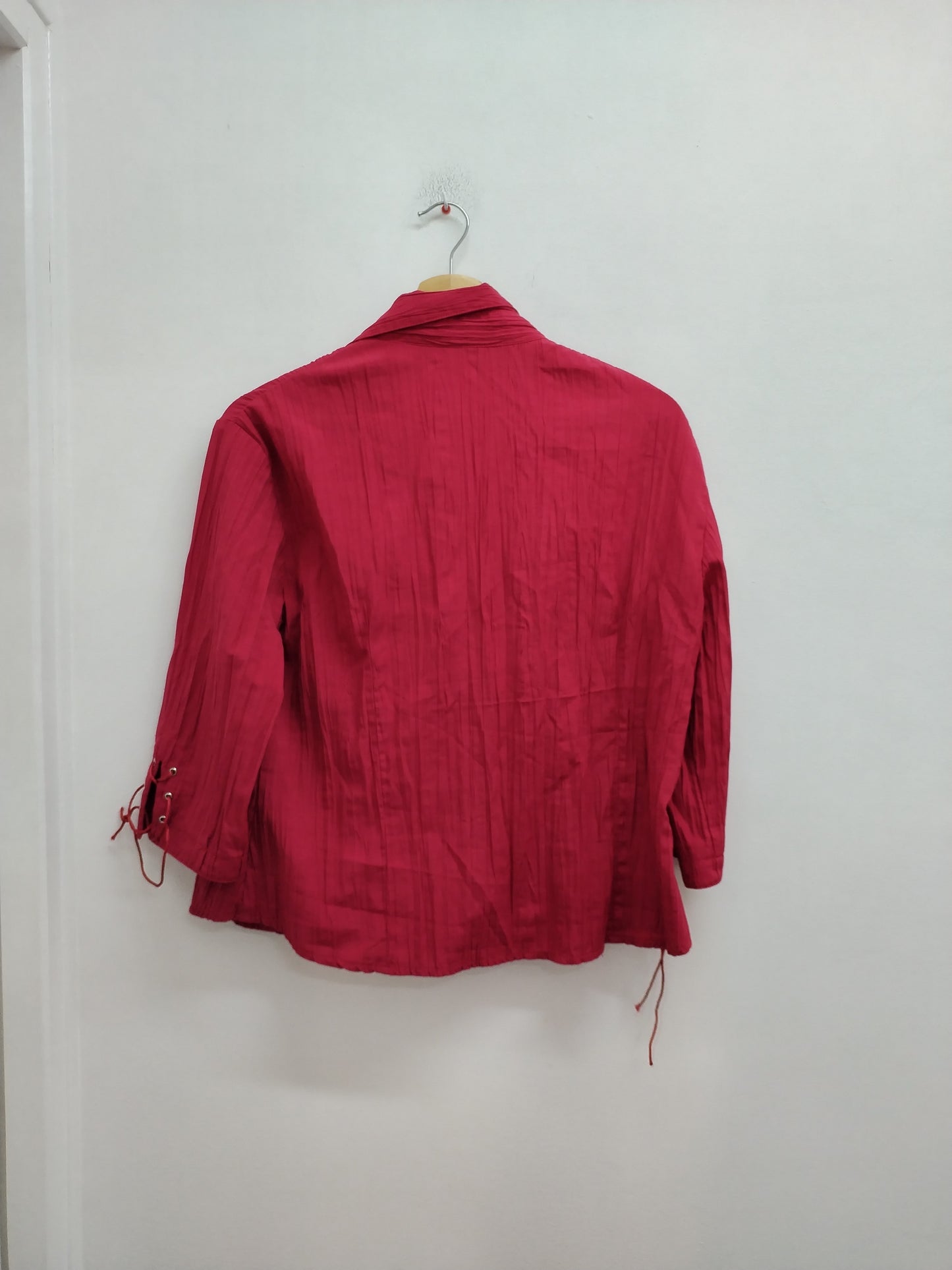 Chemise manches 3/4 Patrice Bréal rouge bordeaux Taille 44