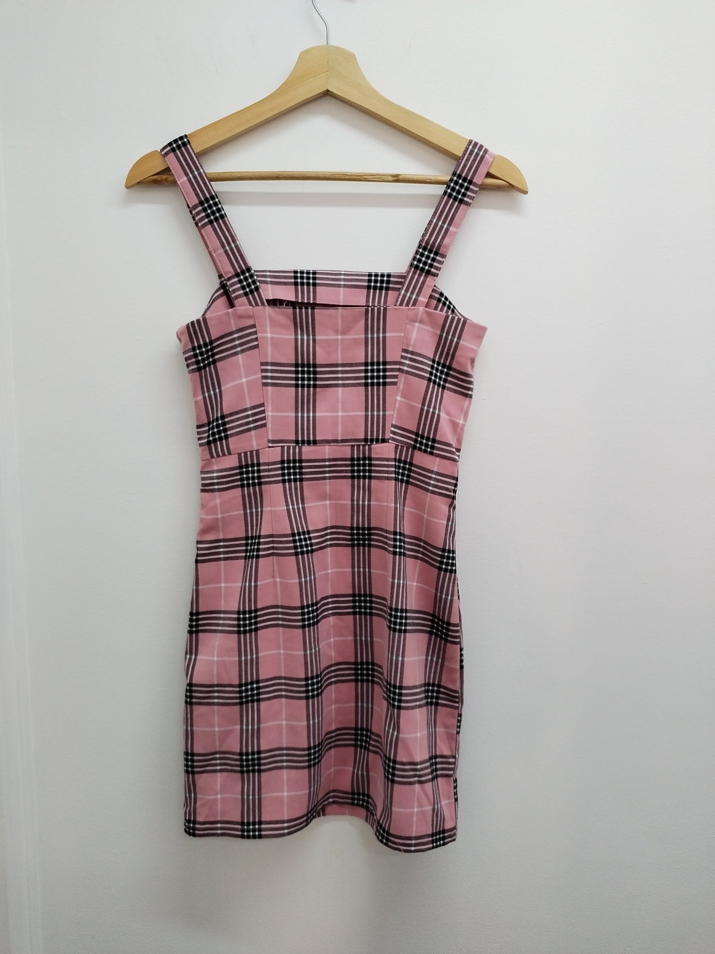 Robe à bretelles Divided rose à carreaux Taille 14 Ans