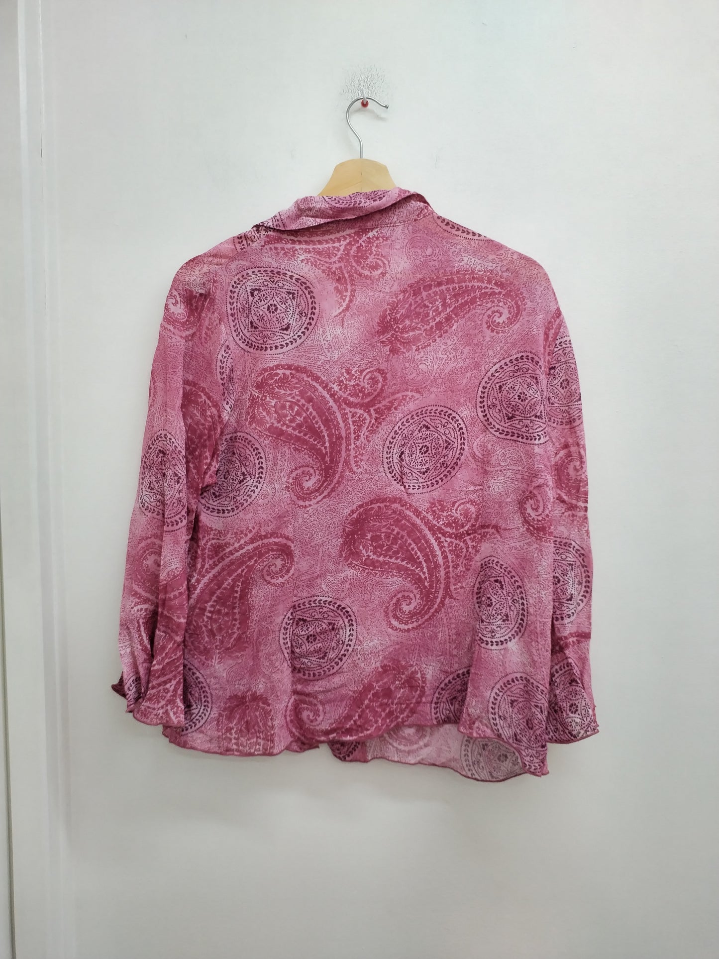 Chemise transparente Affinités by Armand Thiery rose à motifs Taille XL