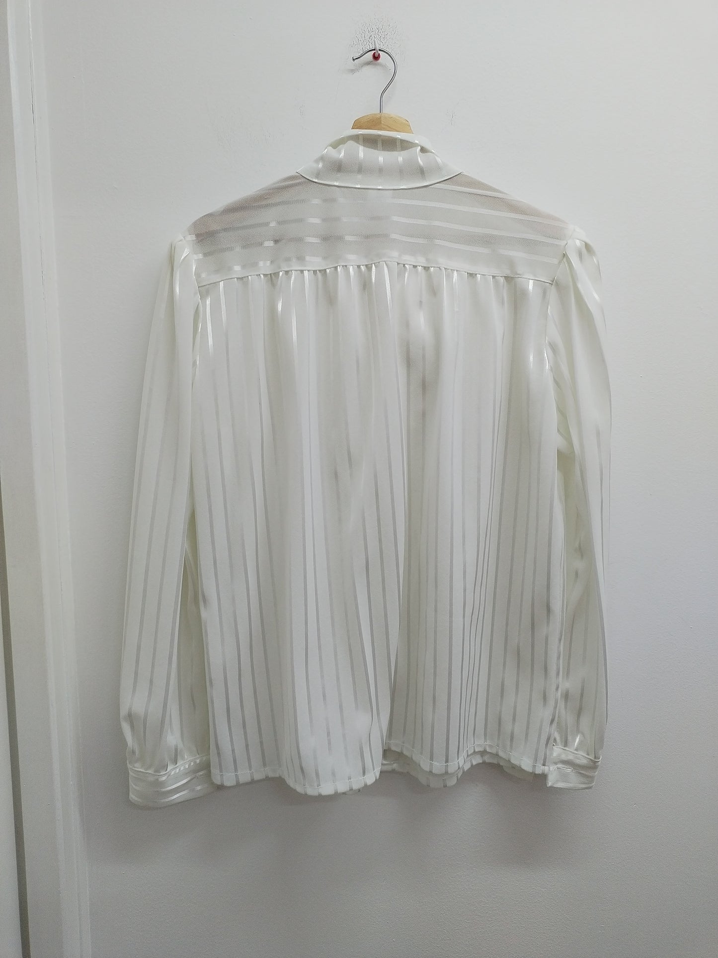 Chemise blanche rayée à nouer Taille L