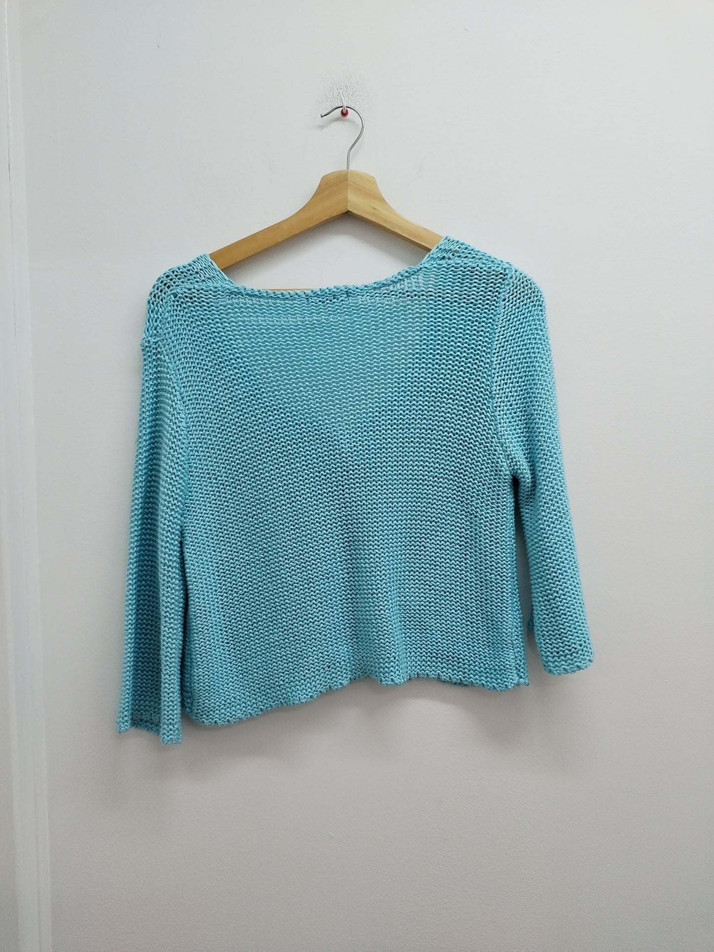 Gilet mailles ajourées Les Zazies bleu Taille M/L