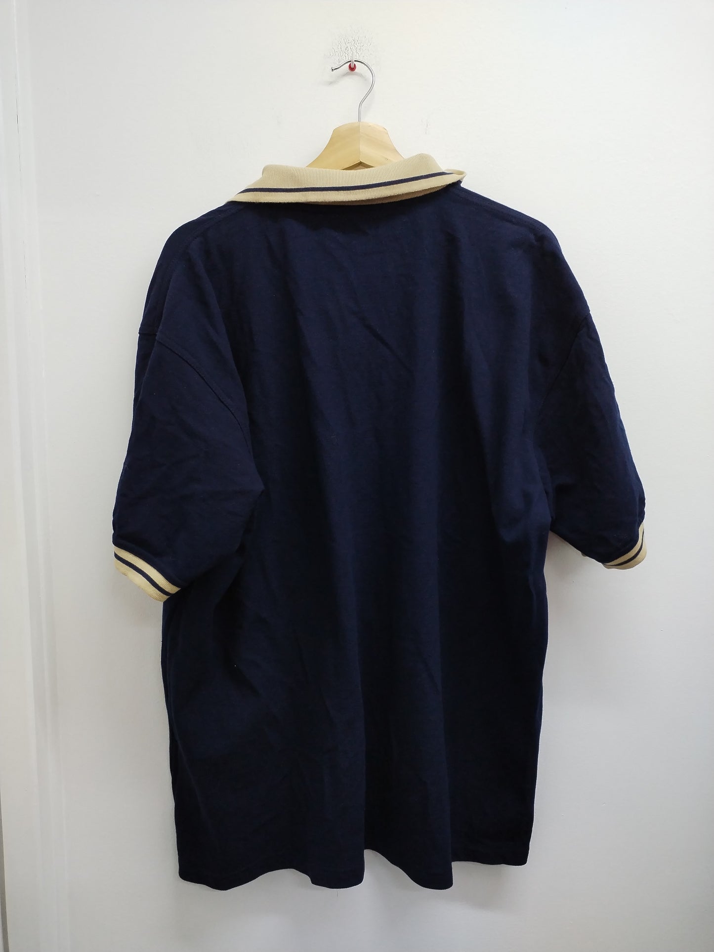 Polo bleu marine et beige Taille 3XL