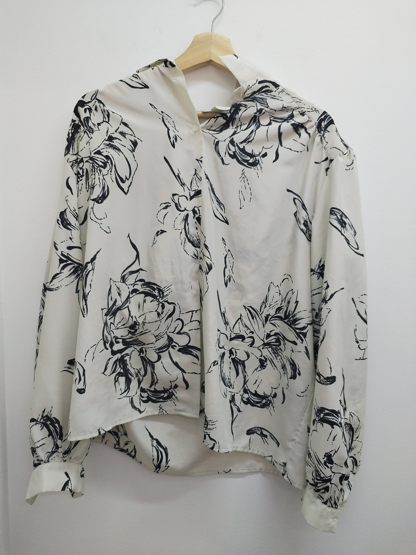 Chemise Brigitte Saget beige fleurie Taille XL