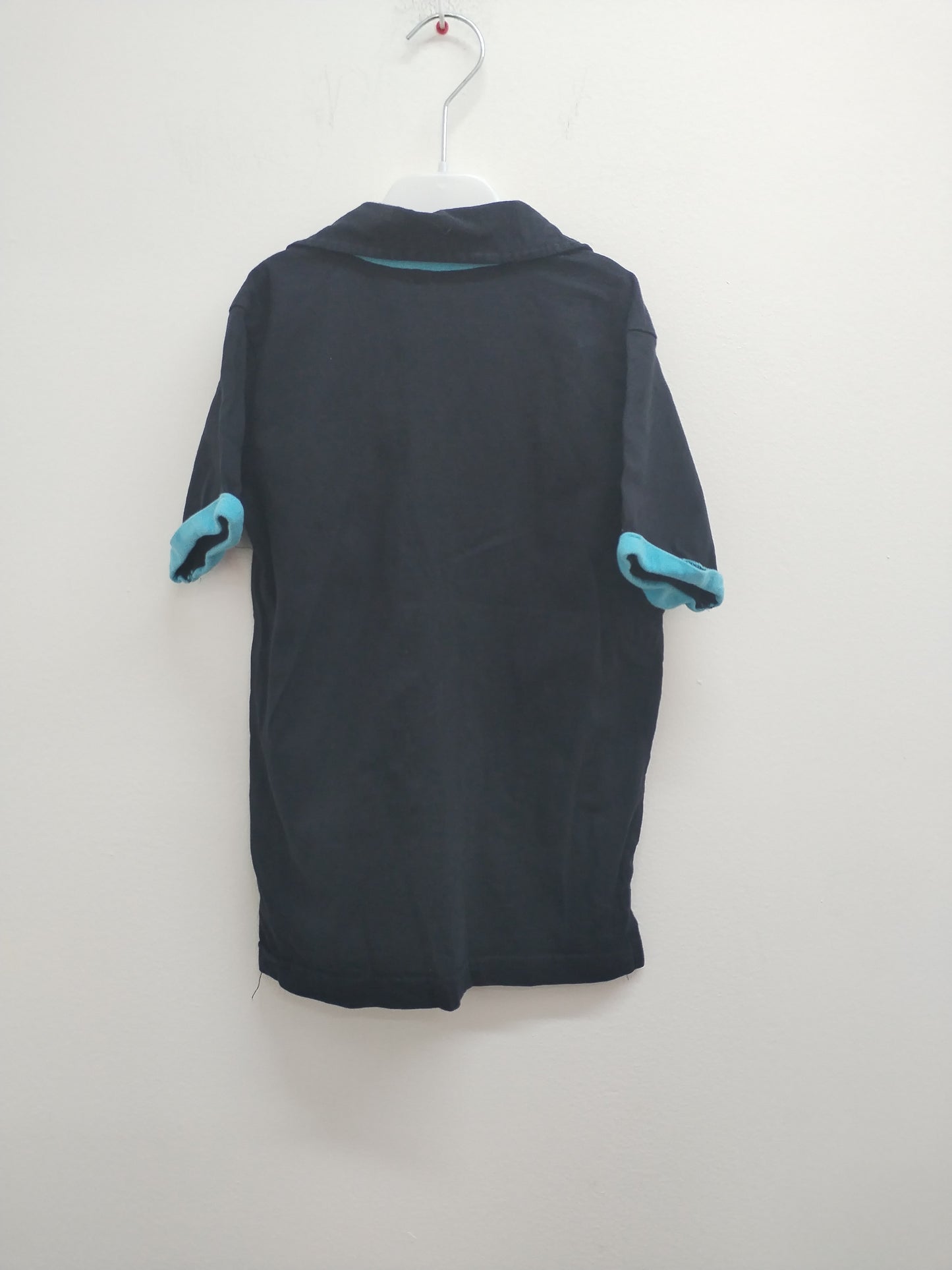 Polo BLK Wear noir et bleu avec impression Taille 6 Ans