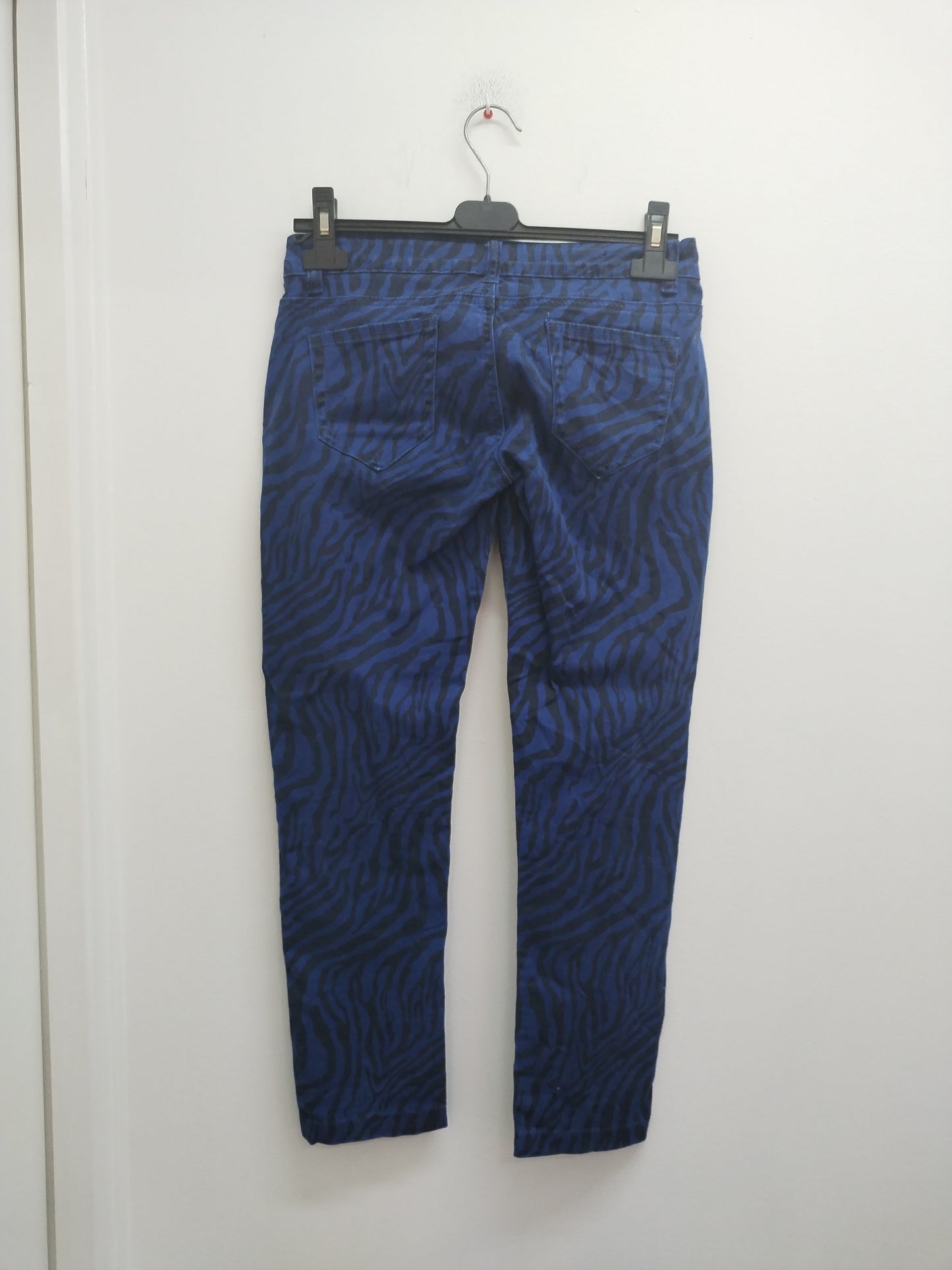 Pantacourt S*D Jeans bleu tigré noir Taille 38