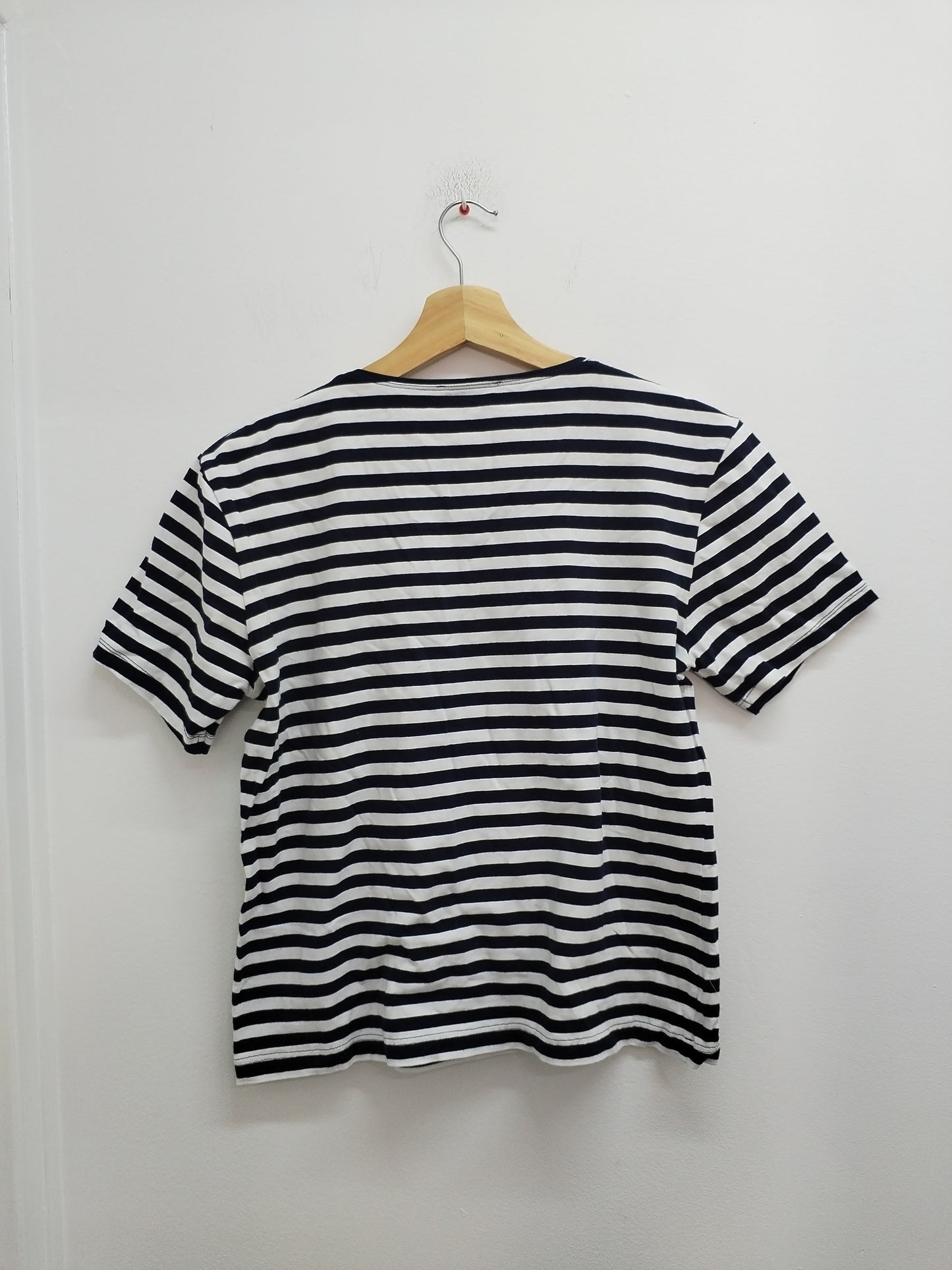 T-shirt Natural rayé bleu marine et blanc avec strass Taille XL