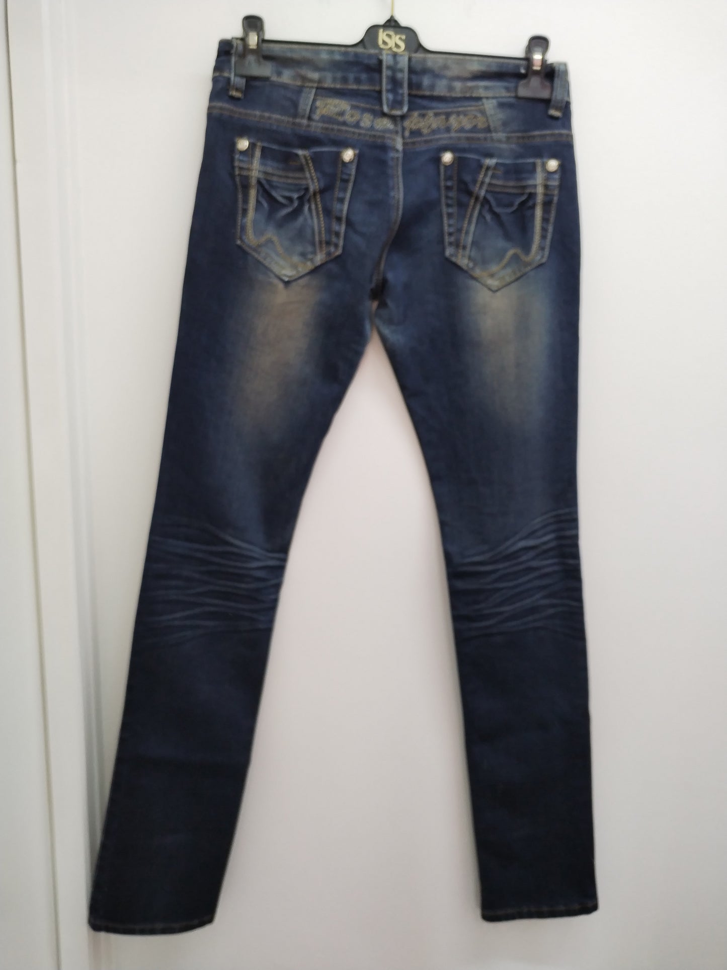 Jeans Rose Player bleu foncé délavé Taille 38