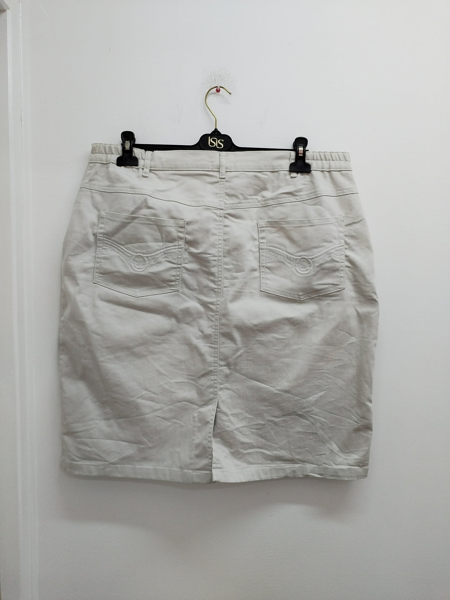Jupe en jeans Damart beige Taille 50
