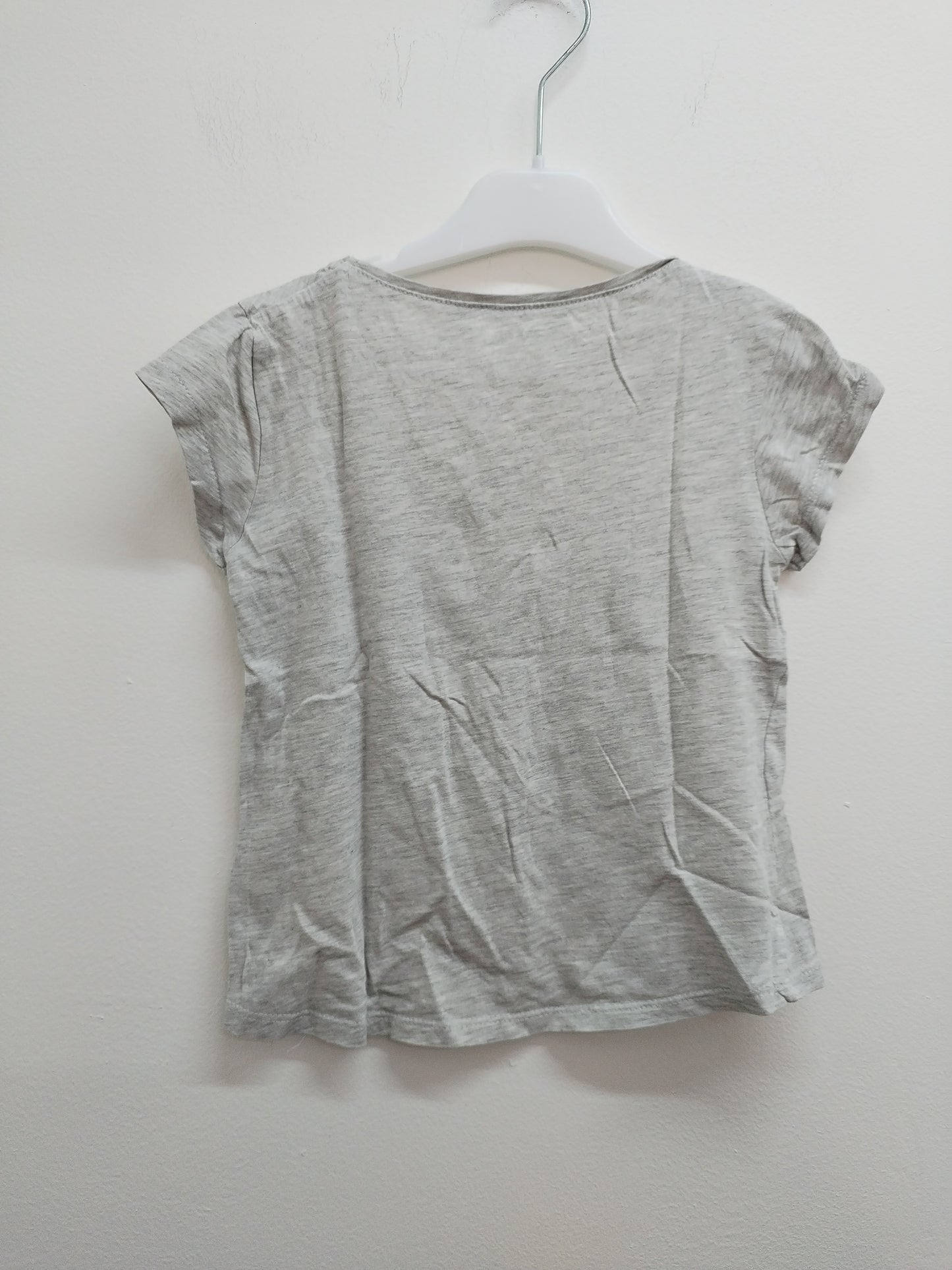 T-shirt Kiabi gris avec impression taille 6 Ans