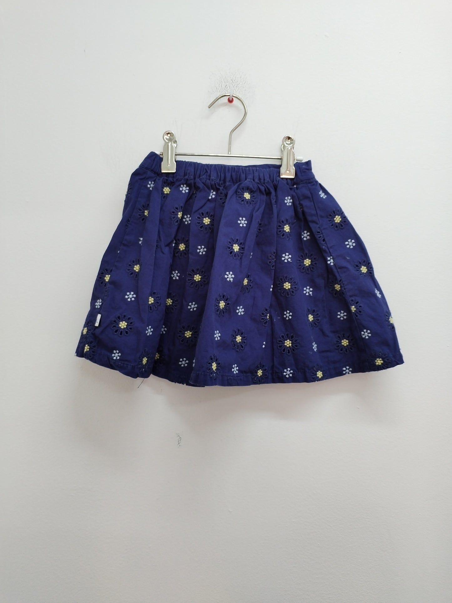 Jupe short Sergent Major bleue marine fleurie Taille 6 Ans