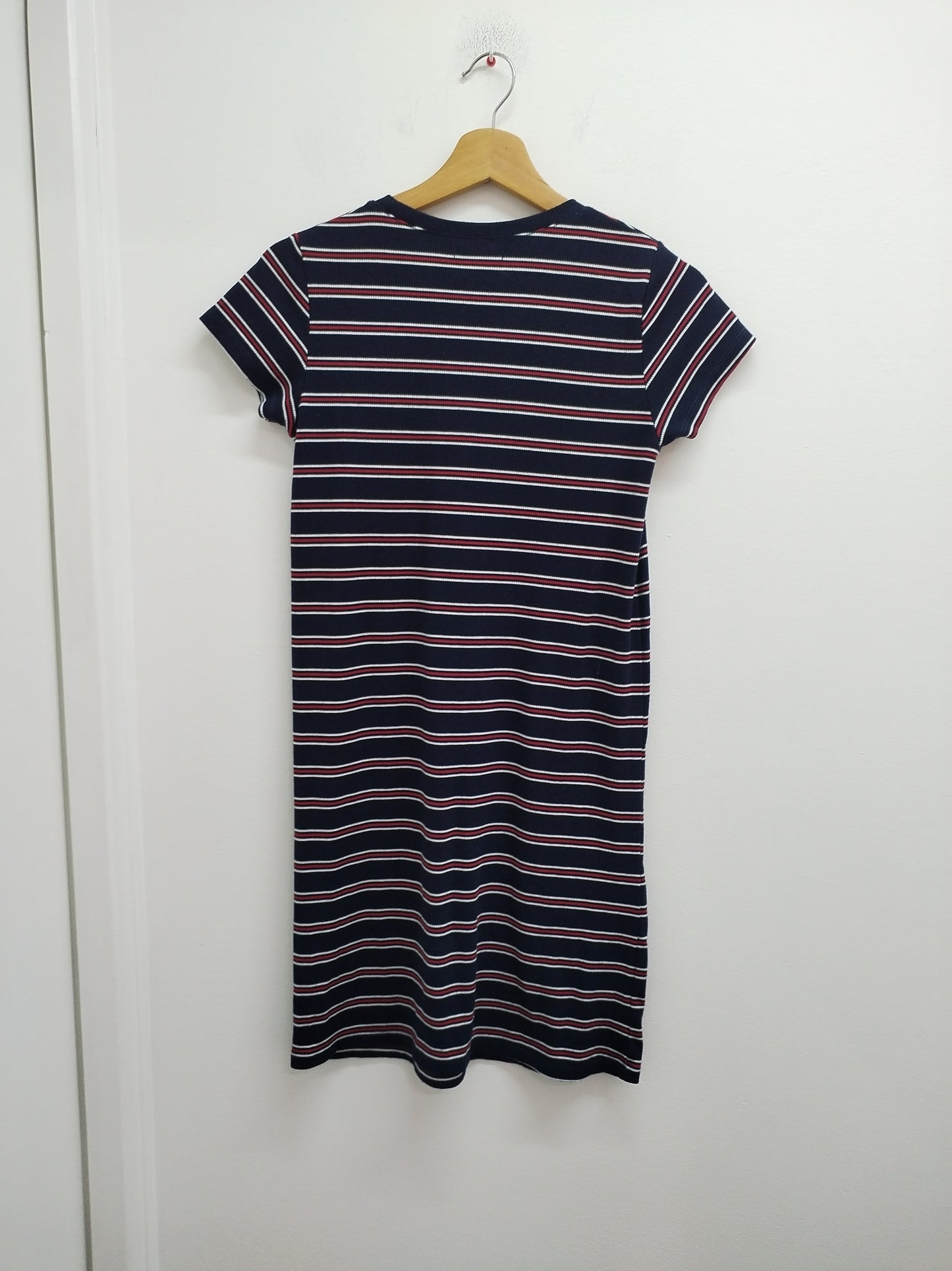 Robe manches courtes Kiabi marine rayée rouge et blanche Taille 12 Ans