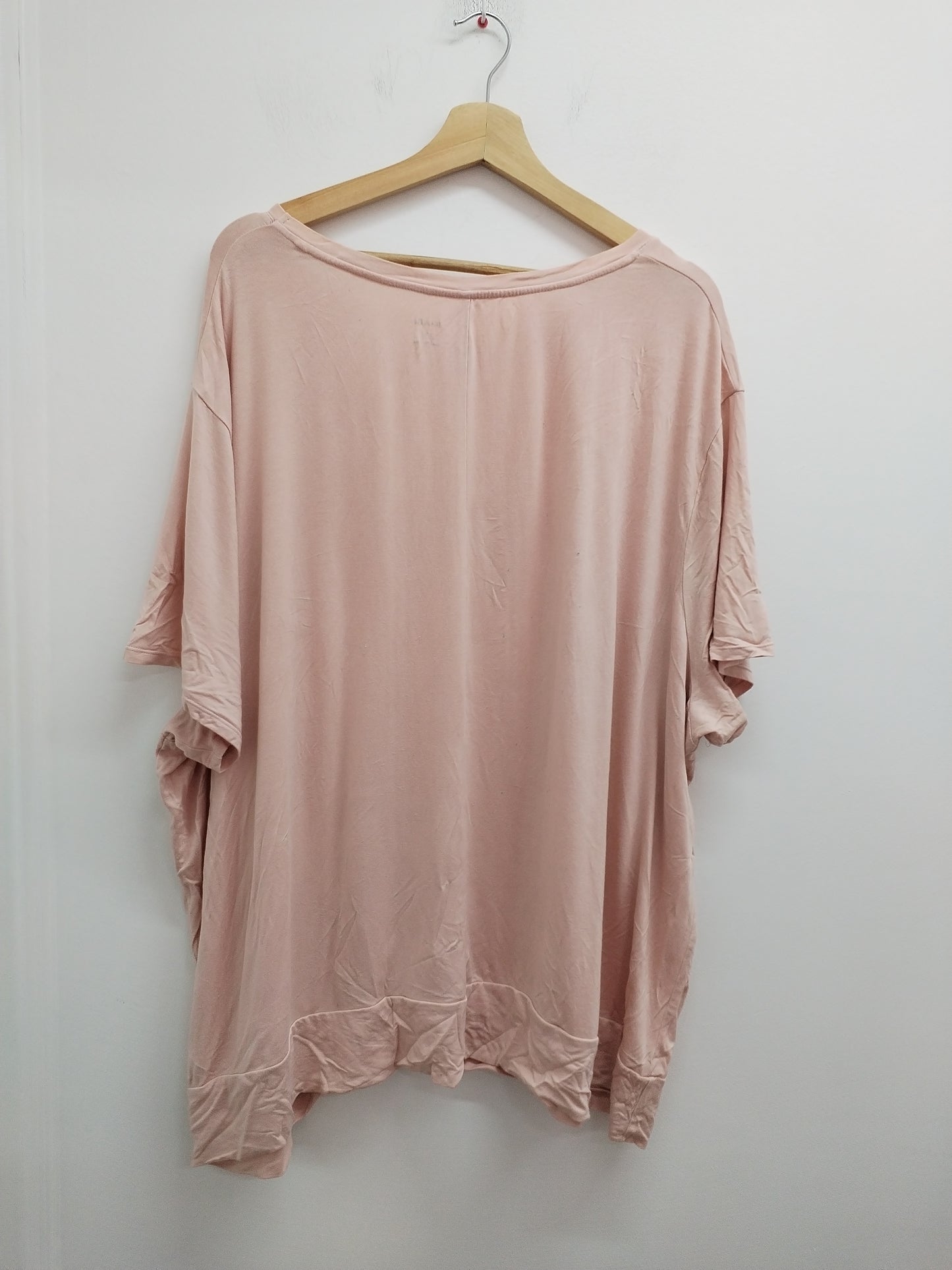 Tunique manches courtes Kiabi rose avec broderie Taille 3XL