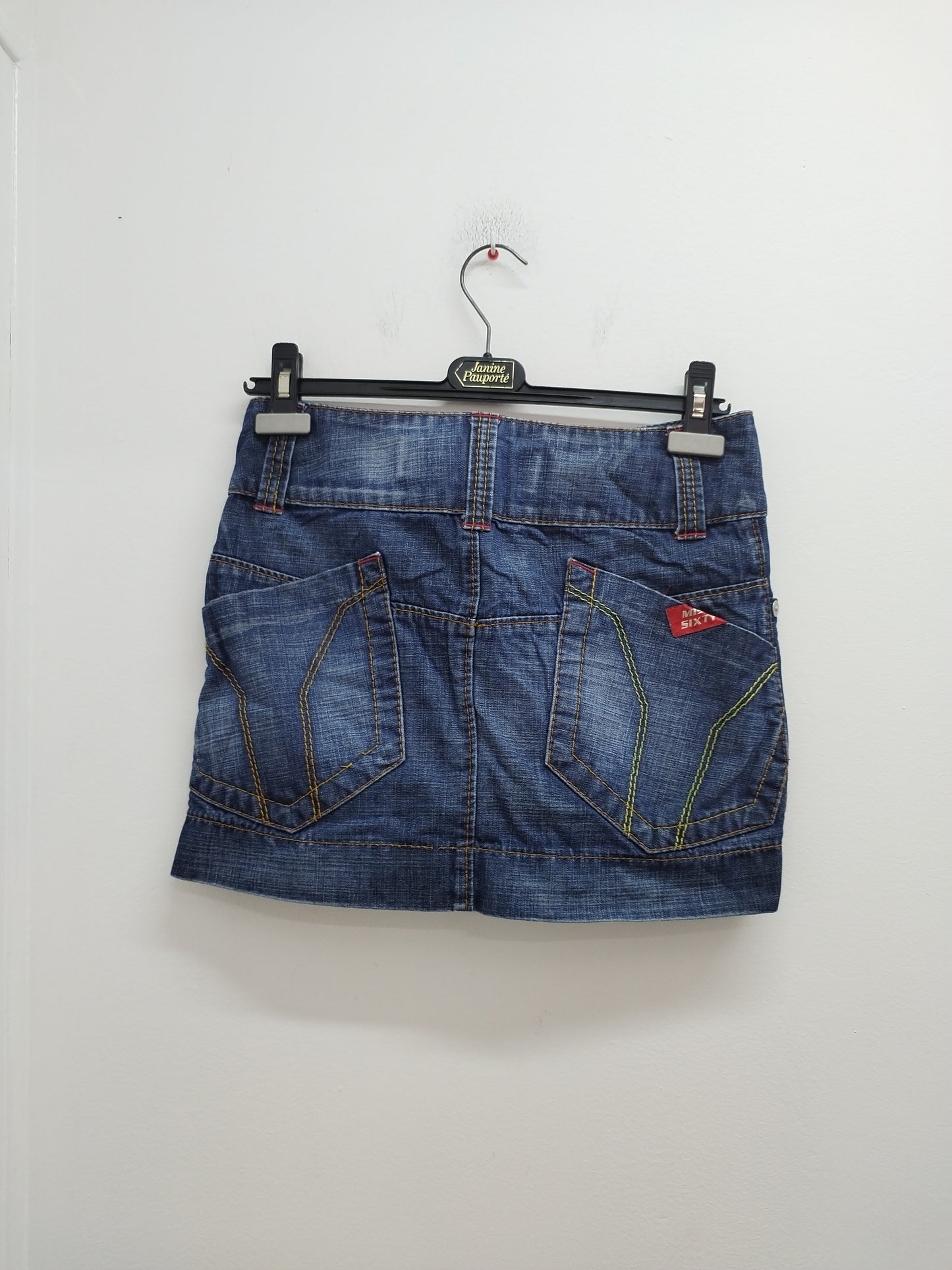 Mini jupe en jeans Miss Sixty bleue Taille S