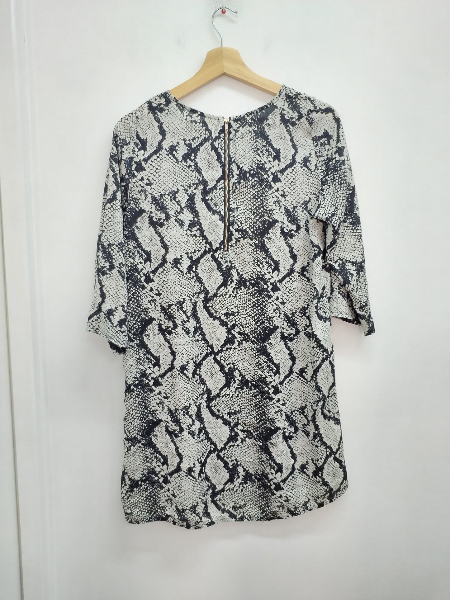 Robe fluide manches 3/4 imprimée serpent Taille L